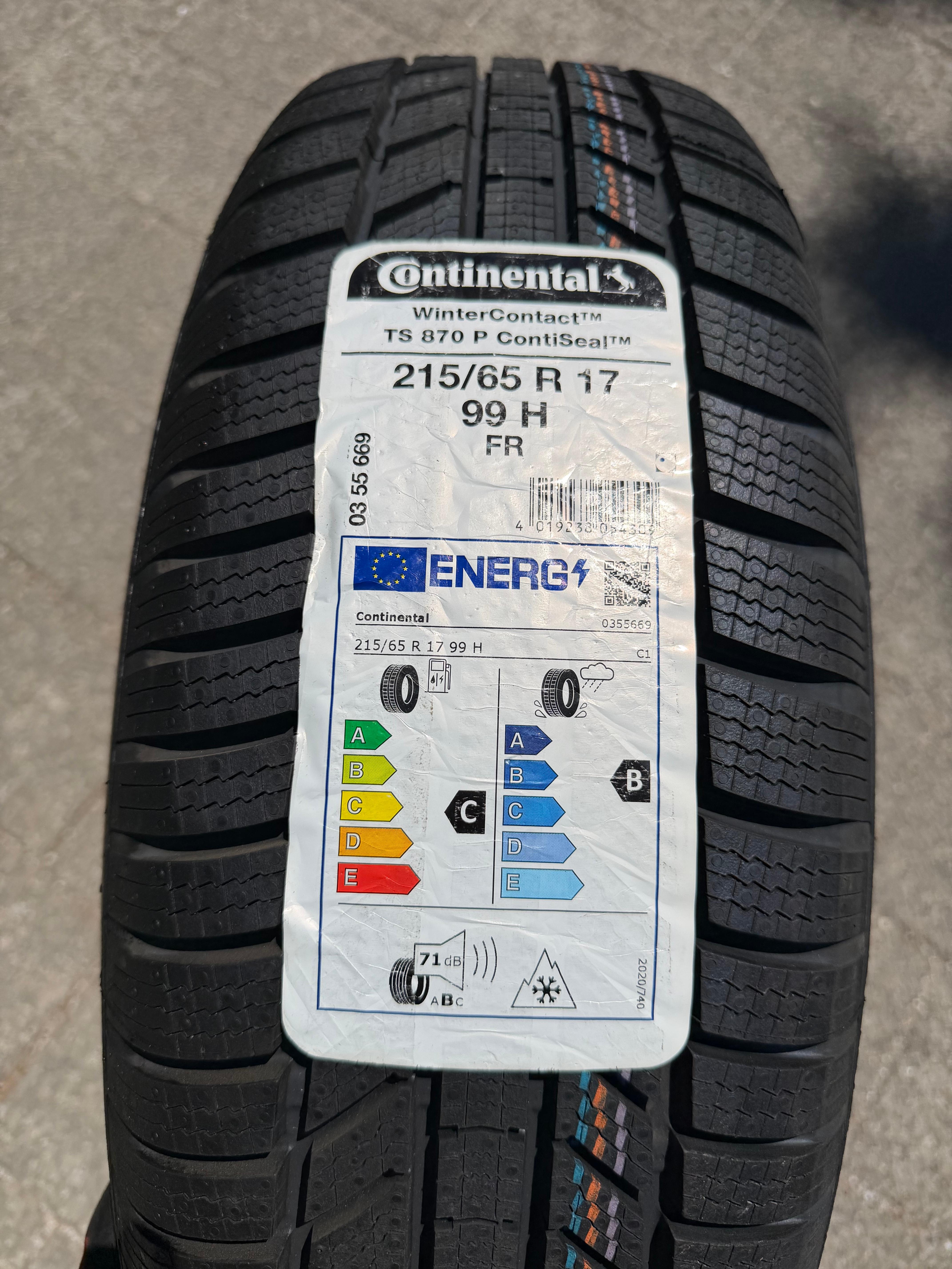 1 x 215/65R17 99H Winterreifen Continental Winter Contact TS870P NEU 2022 Seal