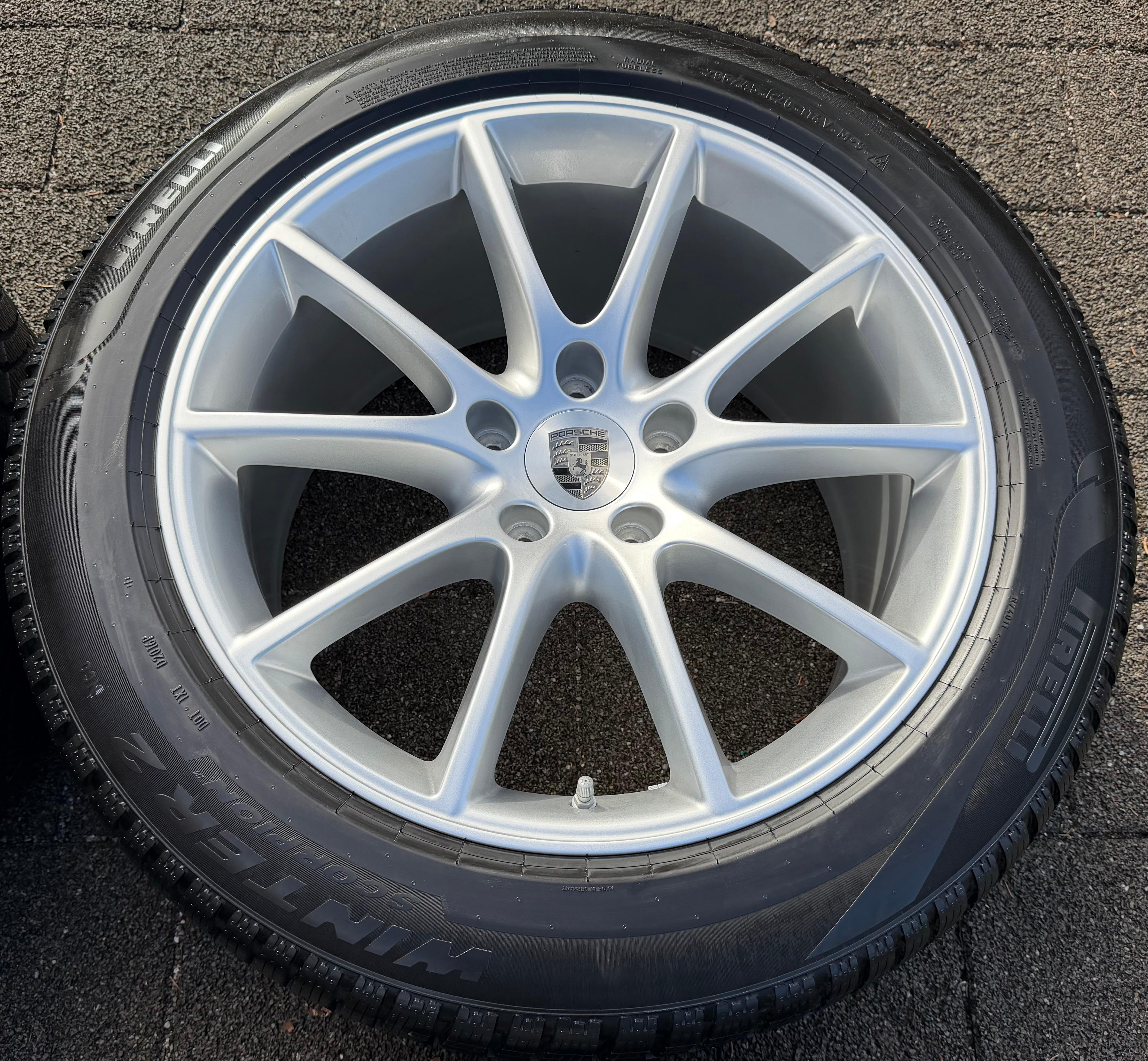 4 ruedas de invierno de aleación originales de 20" para Porsche Cayenne II E3 9YA 9Y0601025CT 9Y0601025DA
