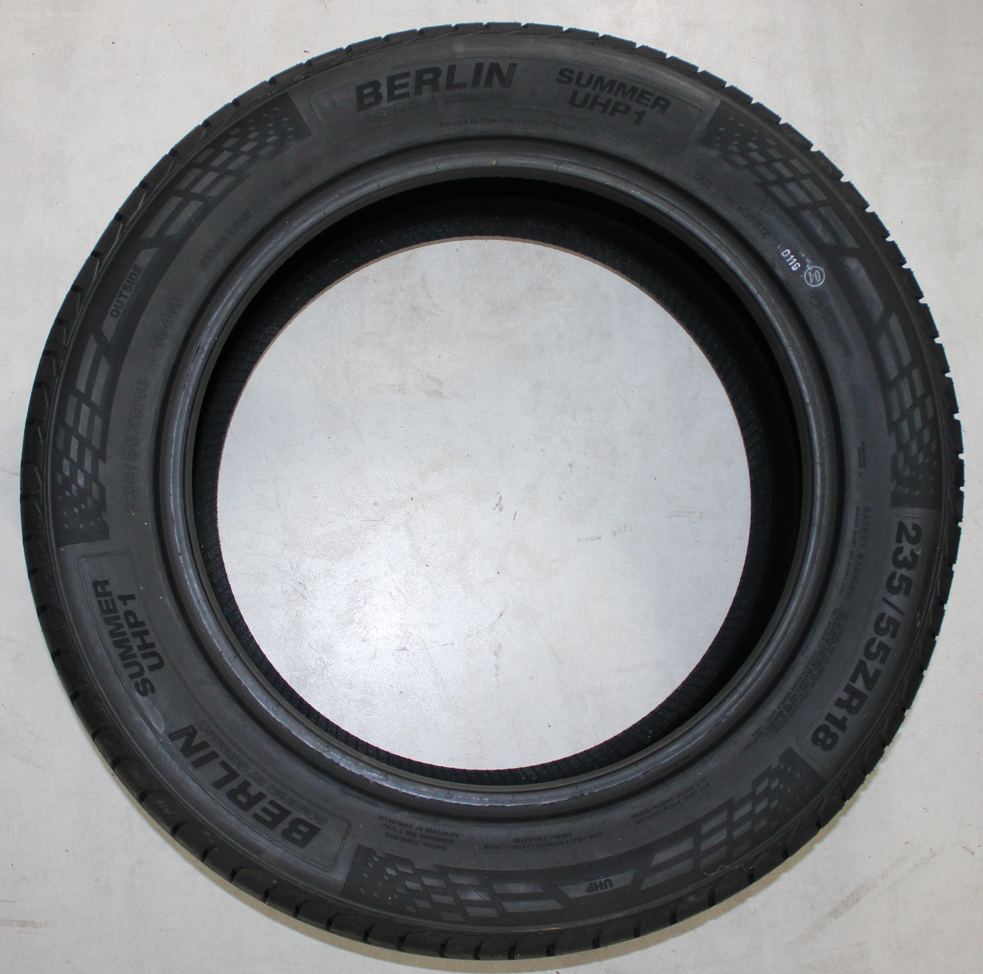 4 x 235/55R18 104W Sommerreifen Berlin Tires Summer UHP1 2019 XL Freihaus