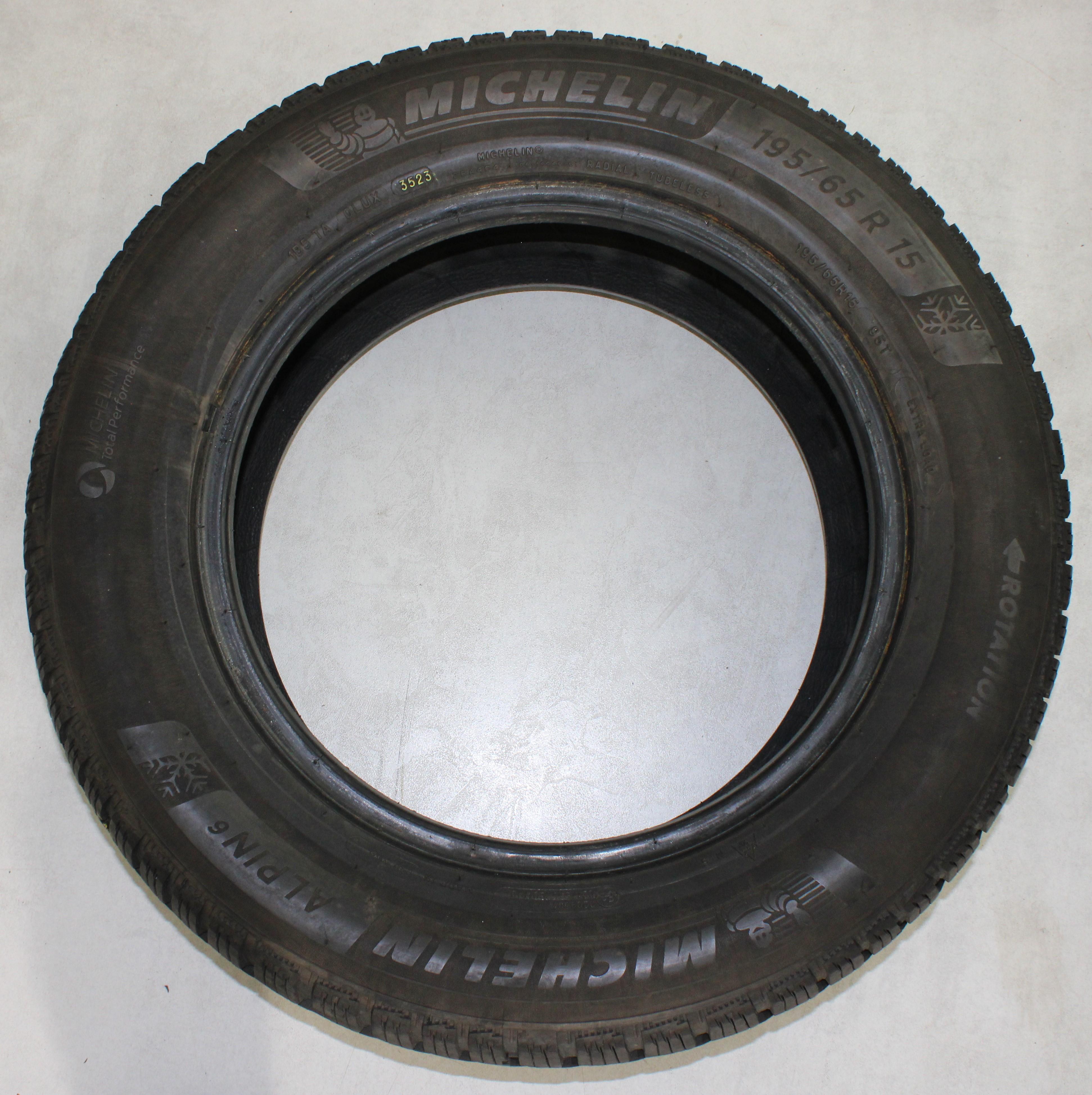 1 x 195/65R15 95T Winterreifen Michelin Alpin 6 6-6,5mm 2023 XL