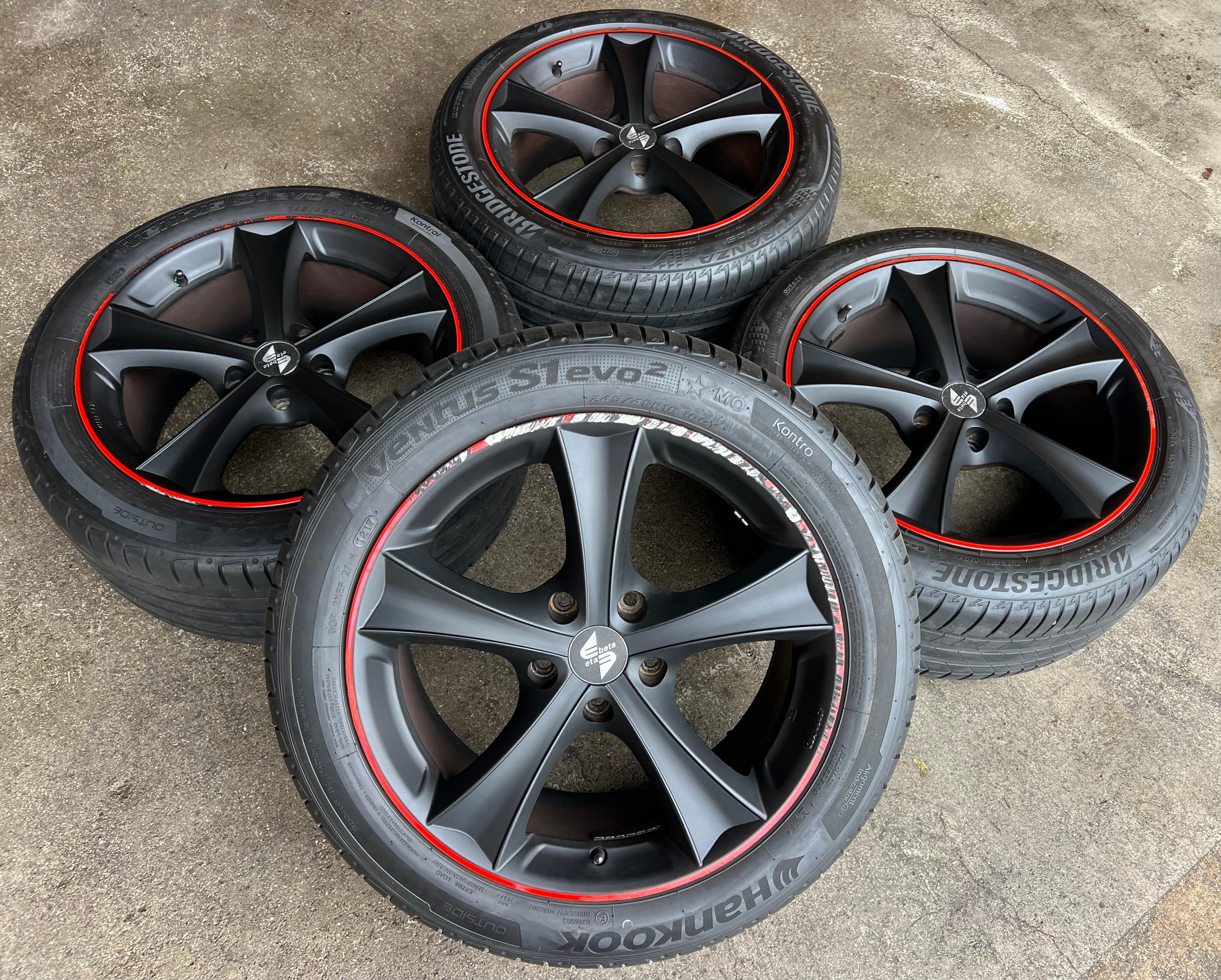4 Alu 18" Sommerräder VW BUS T5 T6 T6.1 Eta Beta 245/45R18 100Y