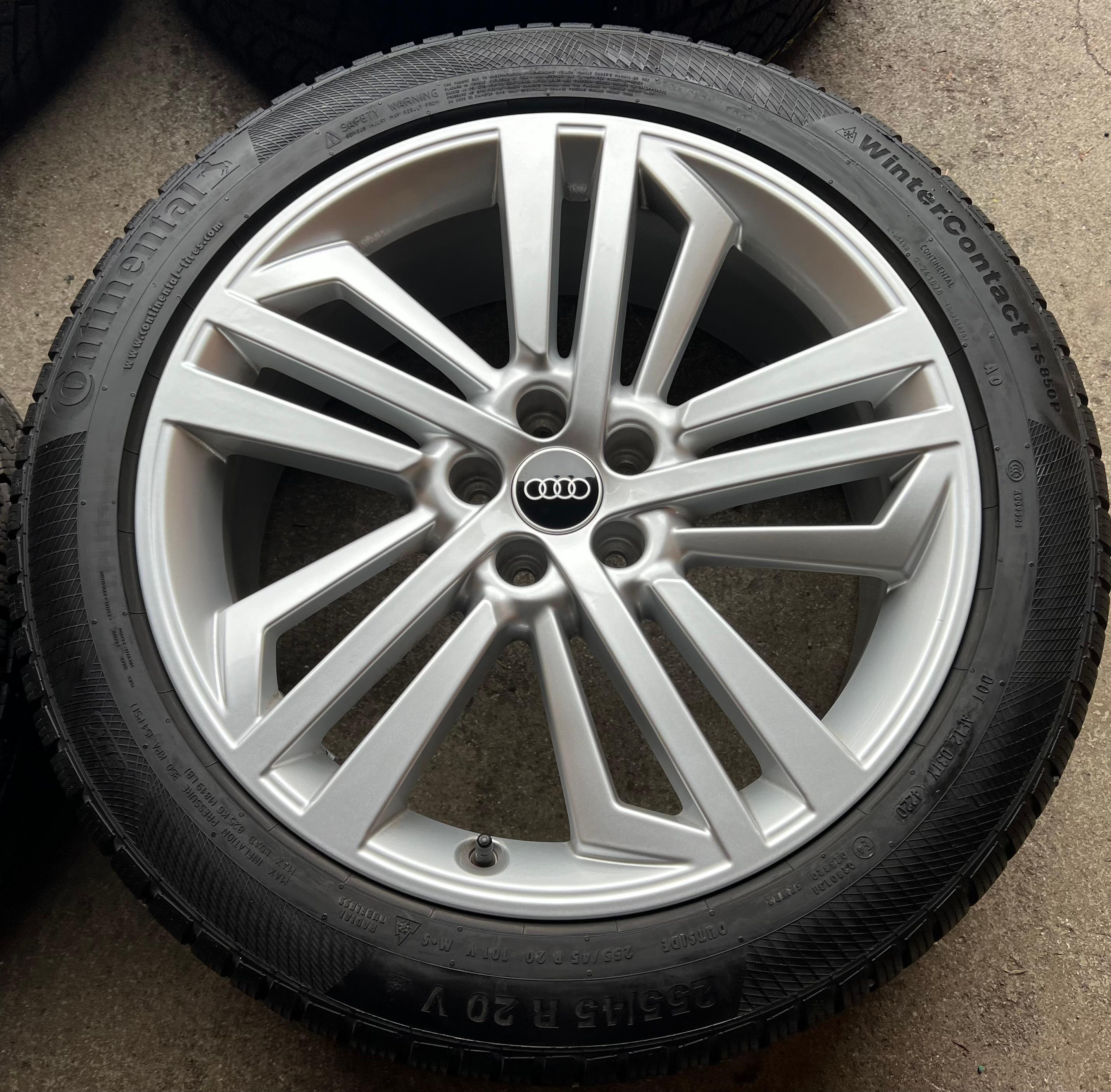 4 JANTES HIVER EN ALUMINIUM D’ORIGINE 20" AUDI Q5 SQ5 FY 80A601025L 255/45R20 101V CONTINENTAL