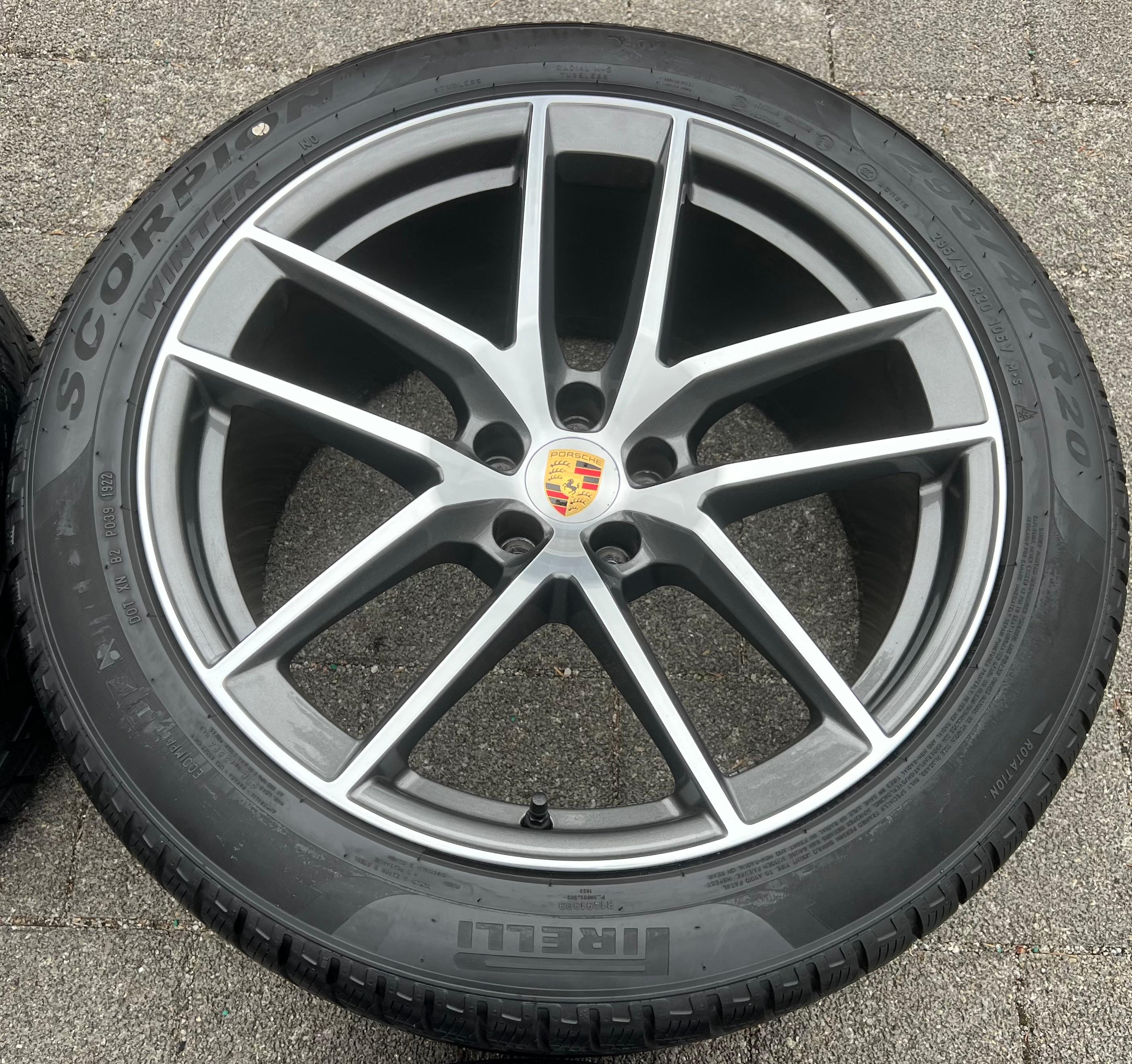 4 ORIGINAL 20" ALU WINTERRÄDER PORSCHE MACAN 265/45R20 104V 295/40R20 106V RDKS