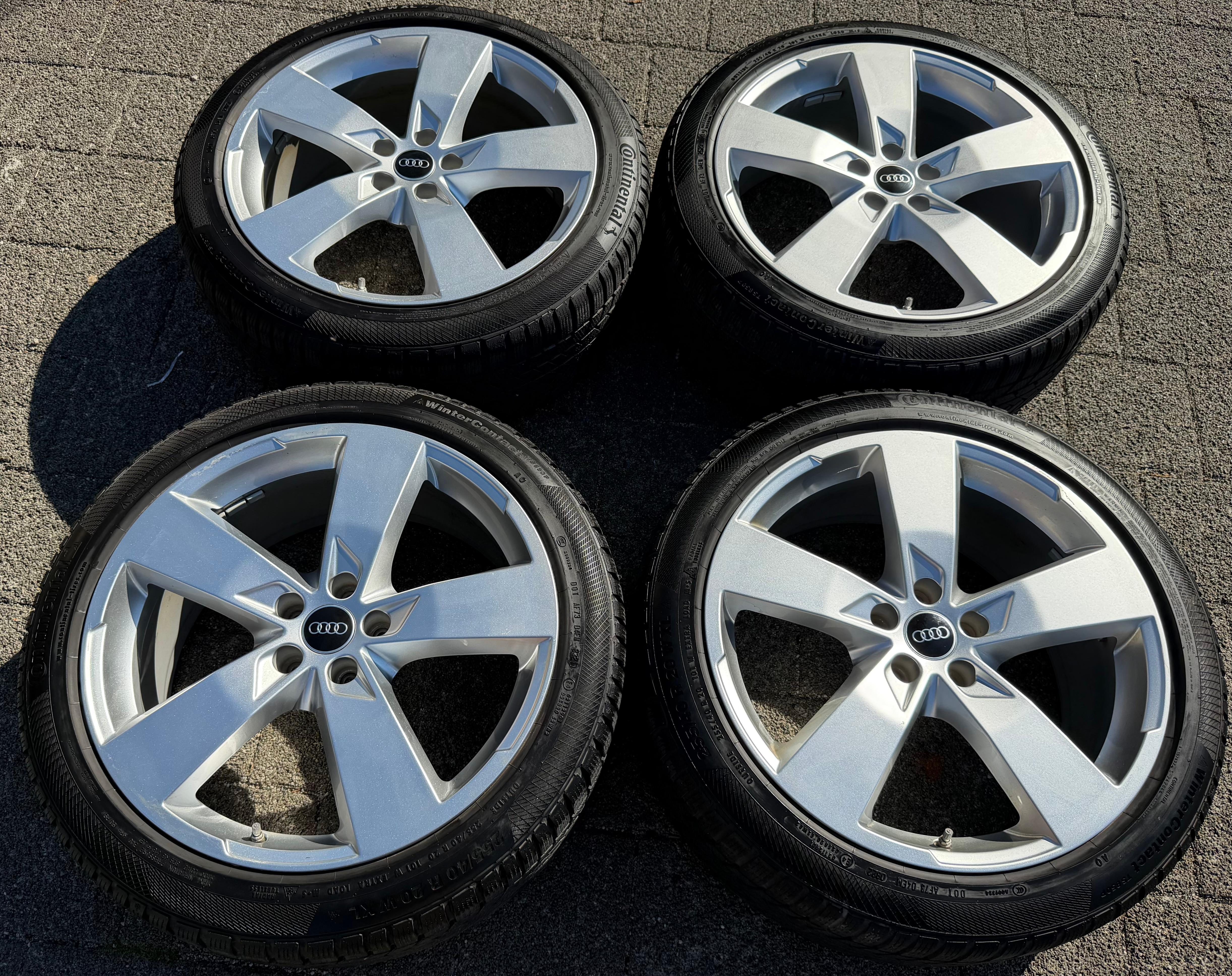 4 Original 20" Alu Winterräder Audi A6 S6 C8 4K0601025K 255/40R20 101W Continental RDKS