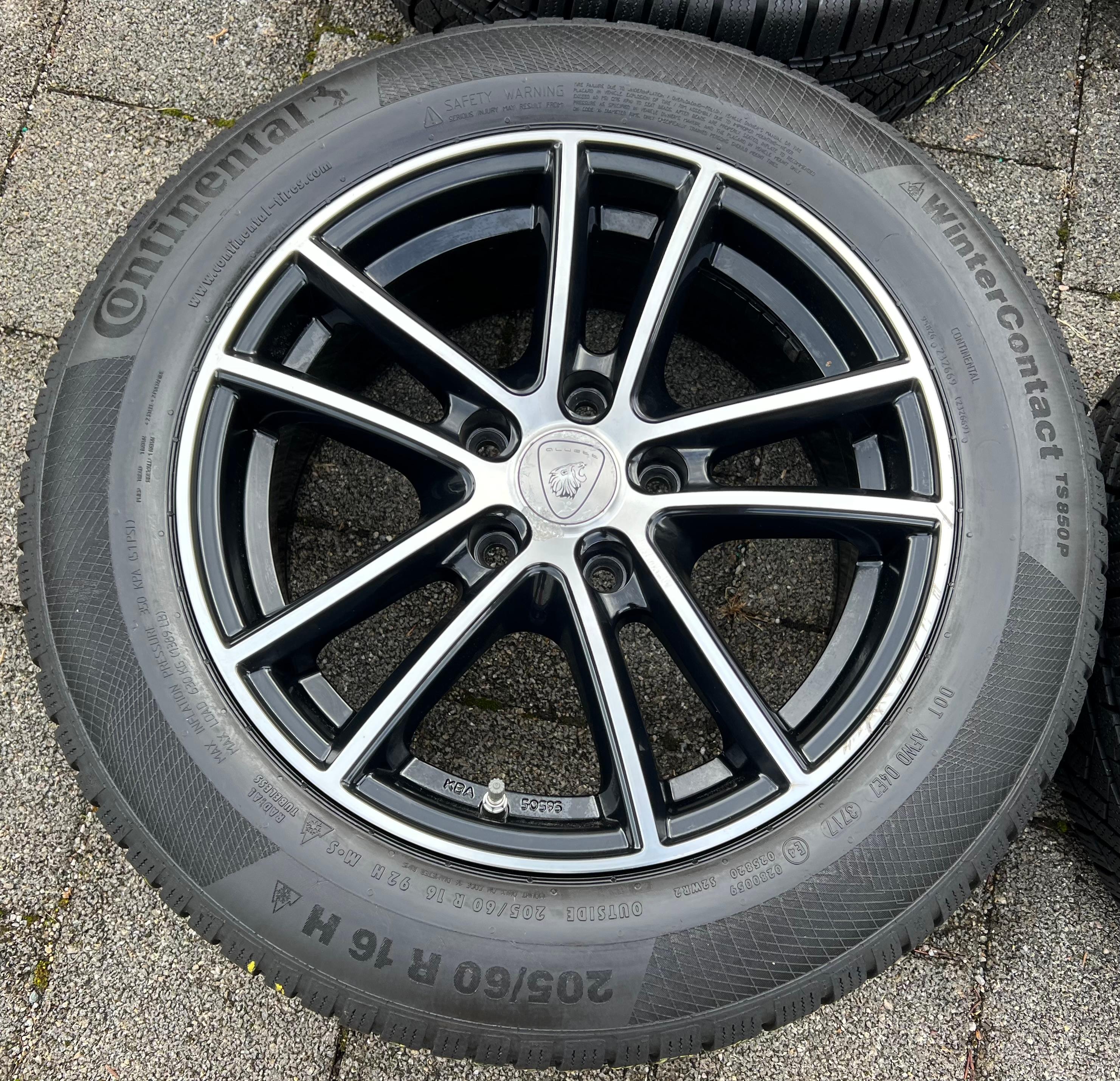 4 ROUES D'HIVER EN ALU BMW SÉRIE 2 ACTIVE TOURER F45 F46 205/60R16 92H RDKS