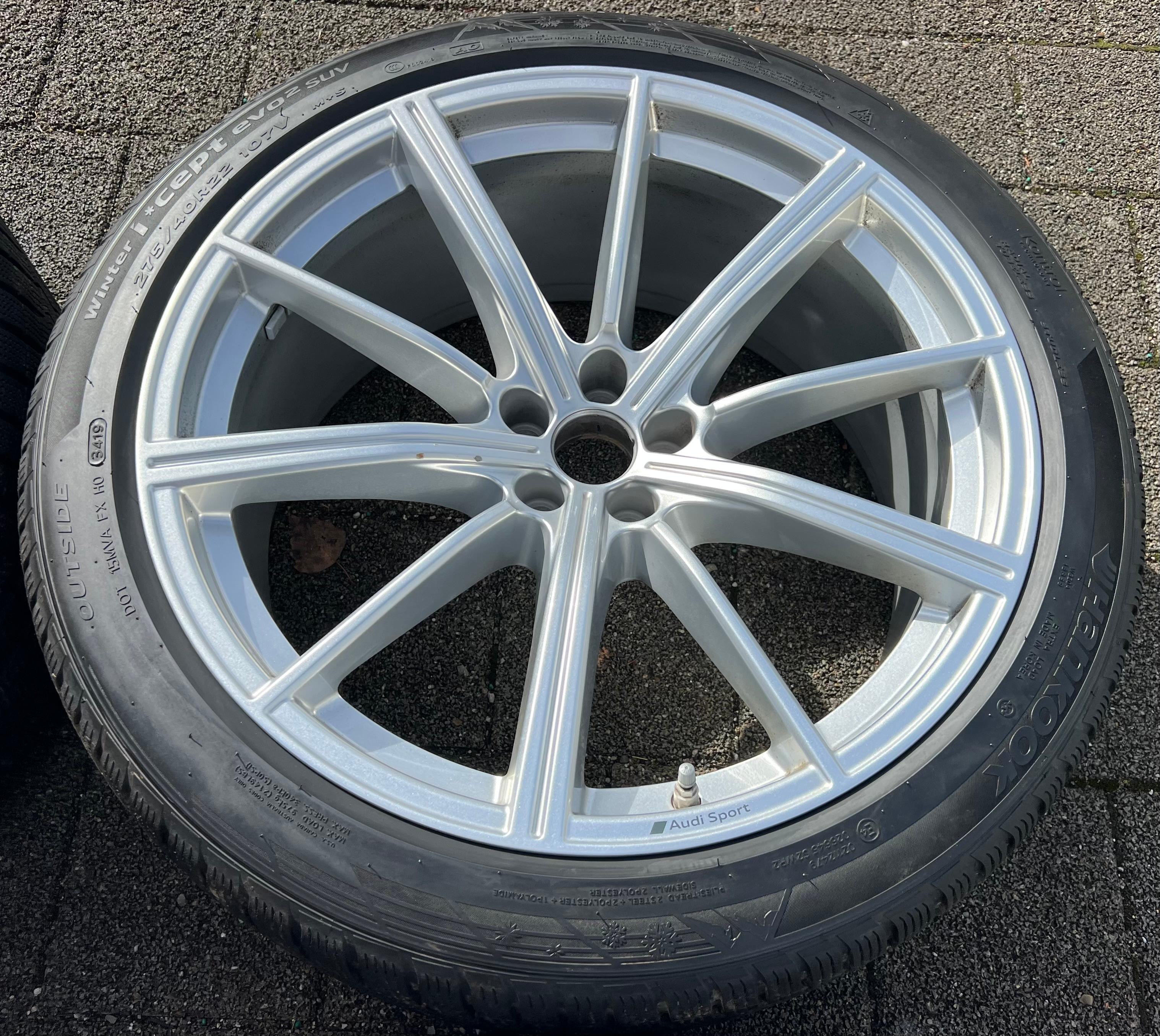 4 ORIGINAL 22" ALU WINTERRÄDER AUDI RSQ8 Q8 4M 4M8601025AM 275/40R22 107V RDKS