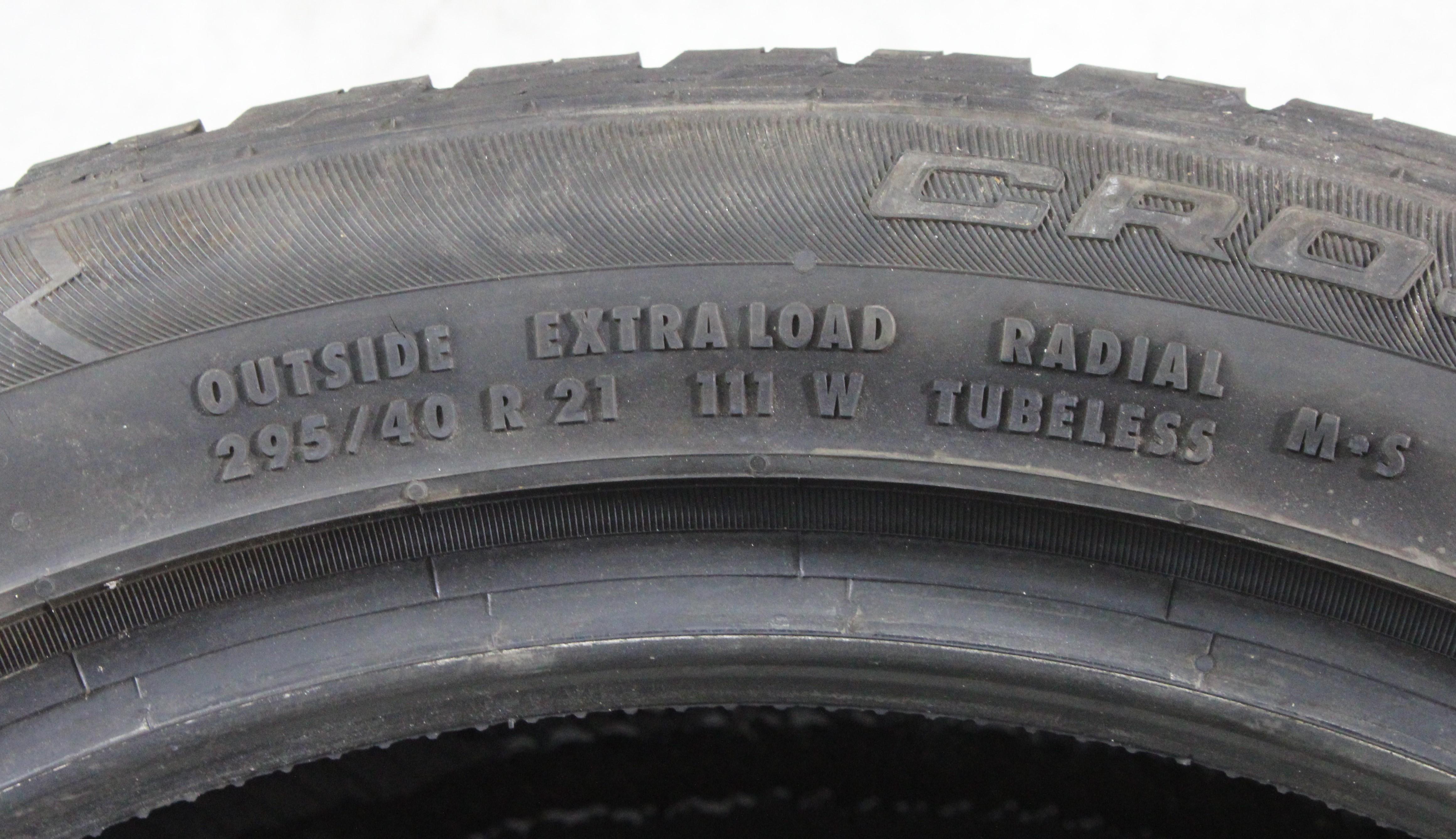 1 neumático de verano 295/40R21 111W Continental Cross Contact UHP MO 7 mm 2016 XL