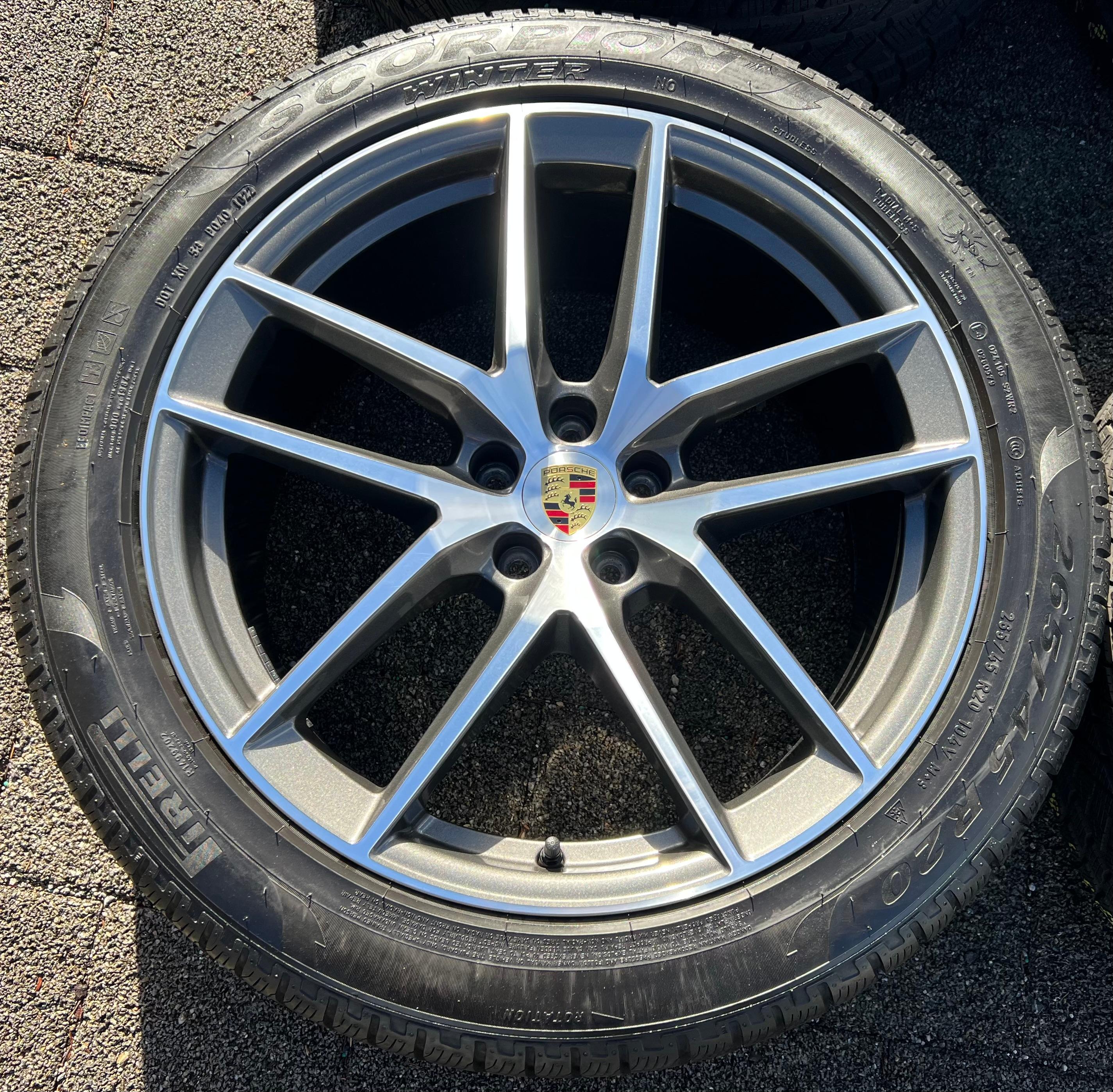 4 ORIGINAL 20" ALU WINTERRÄDER PORSCHE MACAN 265/45R20 104V 295/40R20 106V RDKS