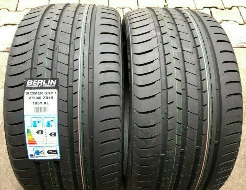 2 X 275/40R19 105Y XL BERLIN TIRES PNEUS ÉTÉ UHP NEUFS