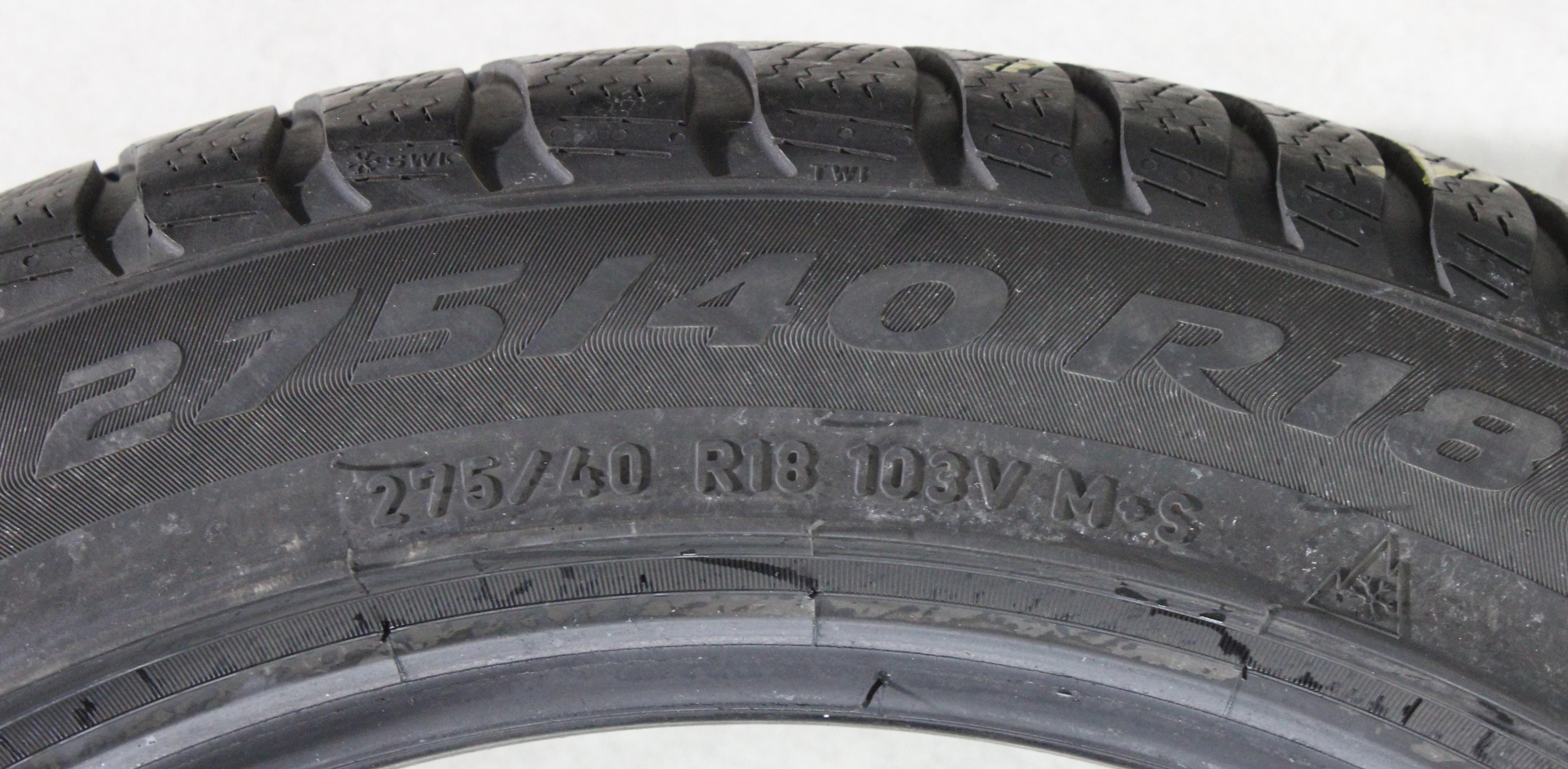 2 x 275/40R18 103V neumáticos de invierno Pirelli Sottozero 3 MO 5-5,5mm 2020