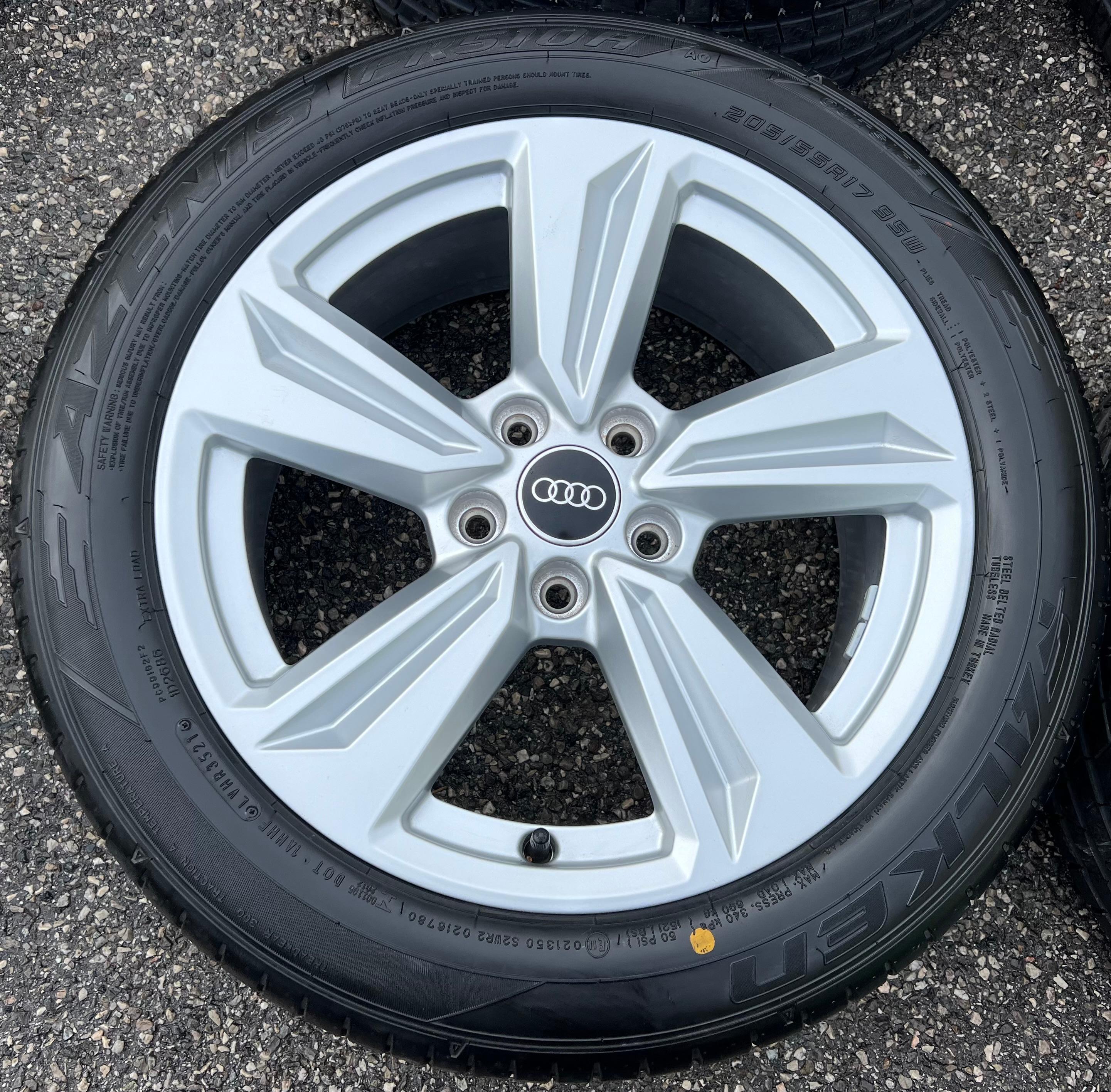4 ROUES D'ÉTÉ ORIGINALES 17" EN ALU AUDI A3 GY 8Y0601025AA 205/55R17 95W FALKEN 2021