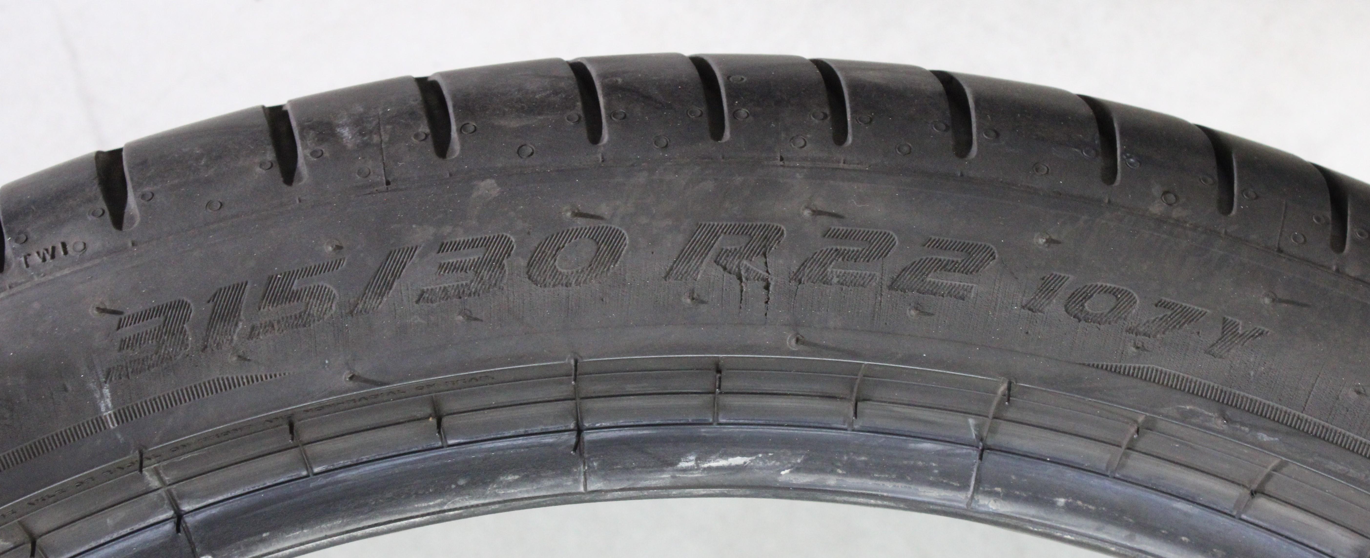2 x 315/30R22 107Y Sommerreifen Pirelli Pzero PZ4 1* 4,5-5mm 2024