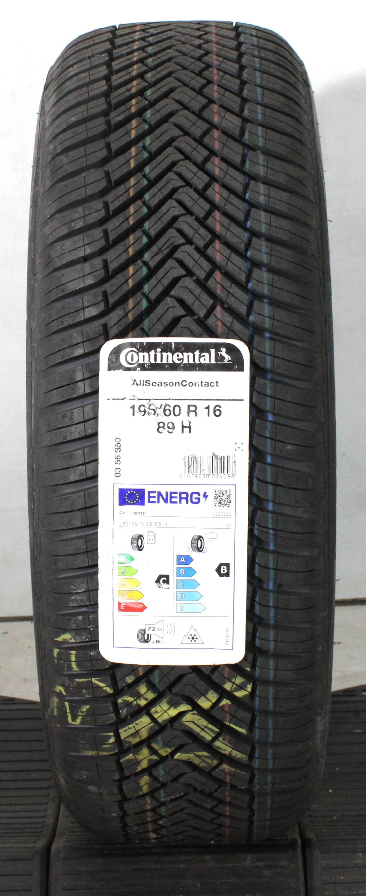 1 x 195/60R16 89H Ganzjahresreifen Continental All Season Contact NEU 2022