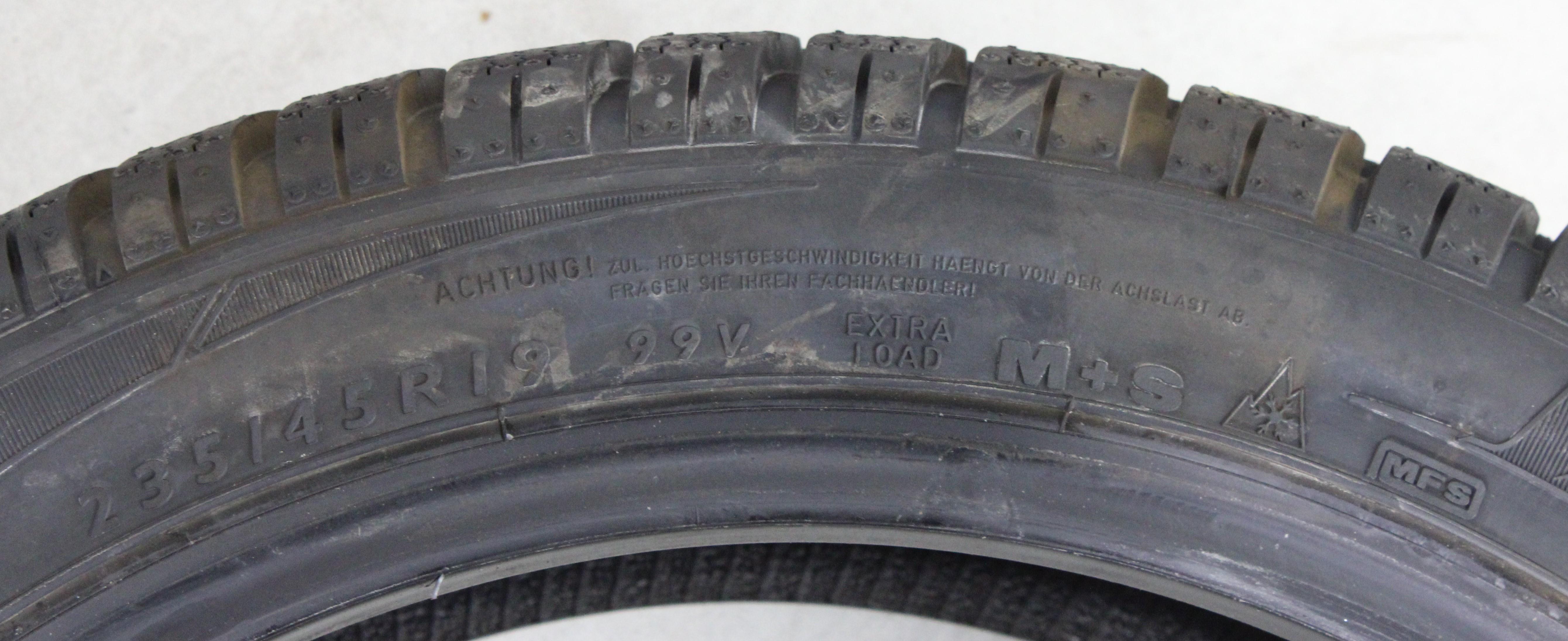 1 x 235/45R19 99V Pneumatico invernale Dunlop SP Winter Sport 3D AO NUOVO 2019