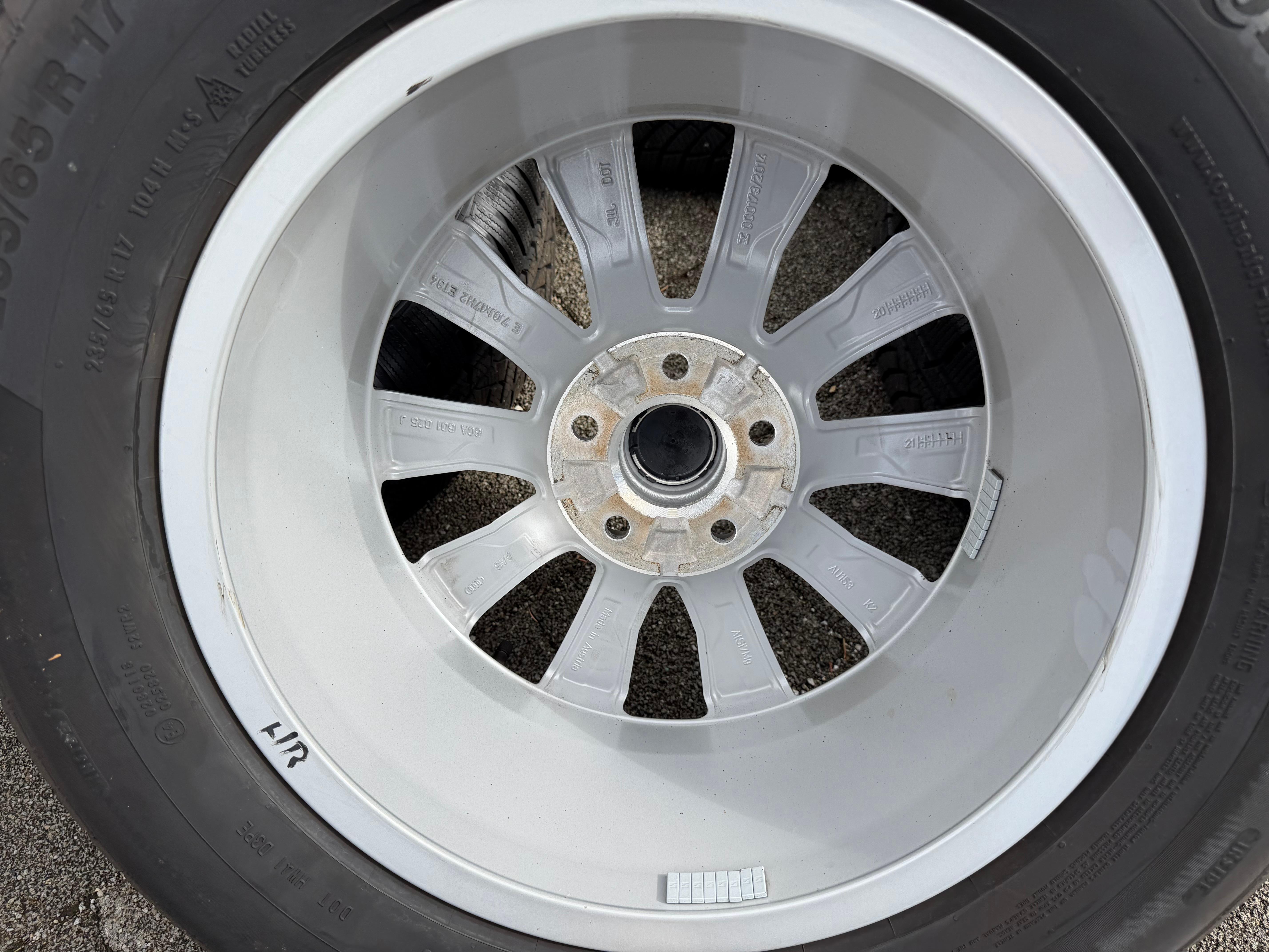 4 Original 17" Alu Winterräder Audi Q5 FY 80A601025J 7x17 ET34 235/65R17 104H TOP