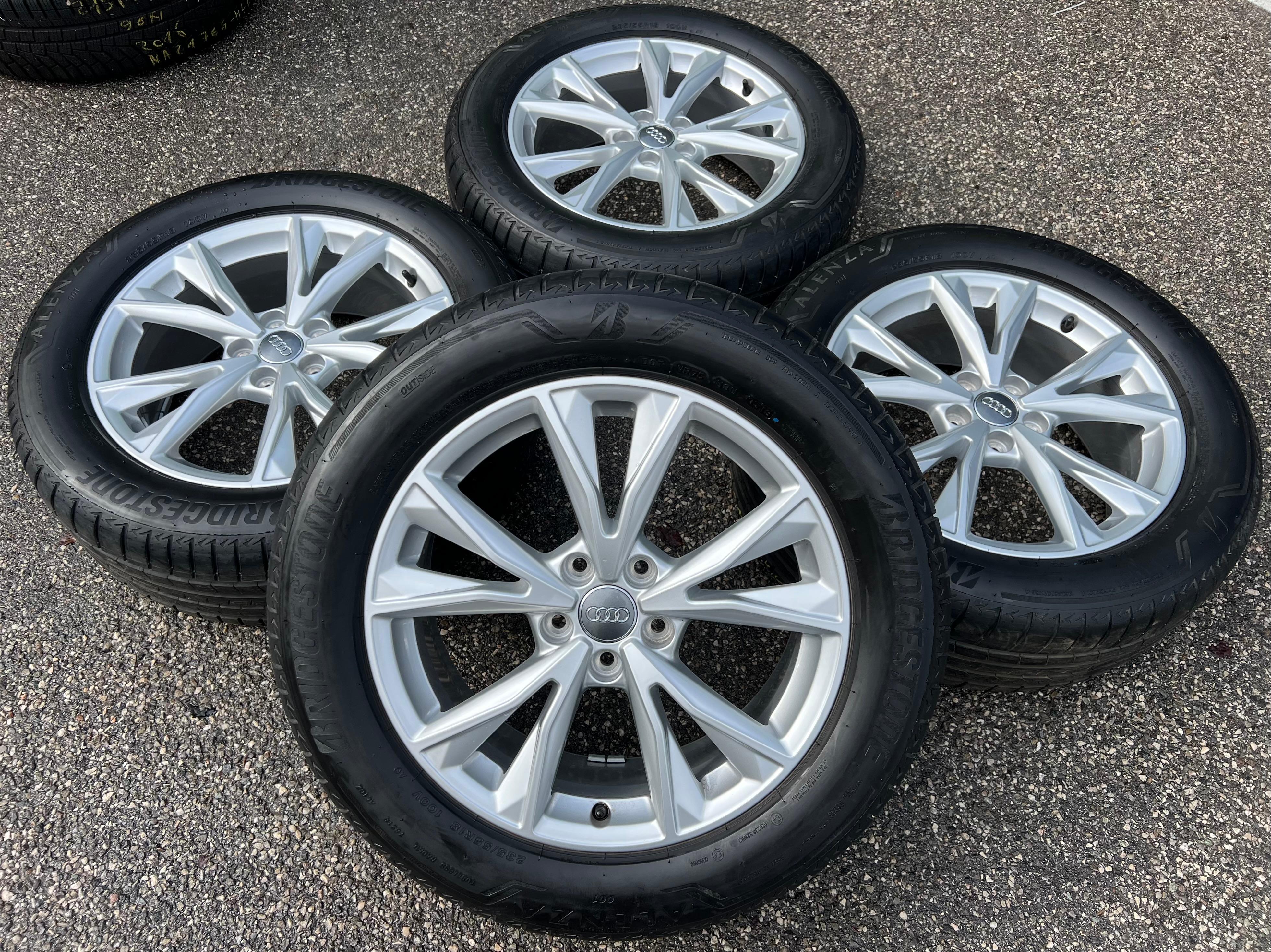 4 ROUES D'ÉTÉ ORIGINALES 18" EN ALUMINIUM AUDI Q3 F3 83A 83A601025H 235/55R18 100V BRIDGESTONE