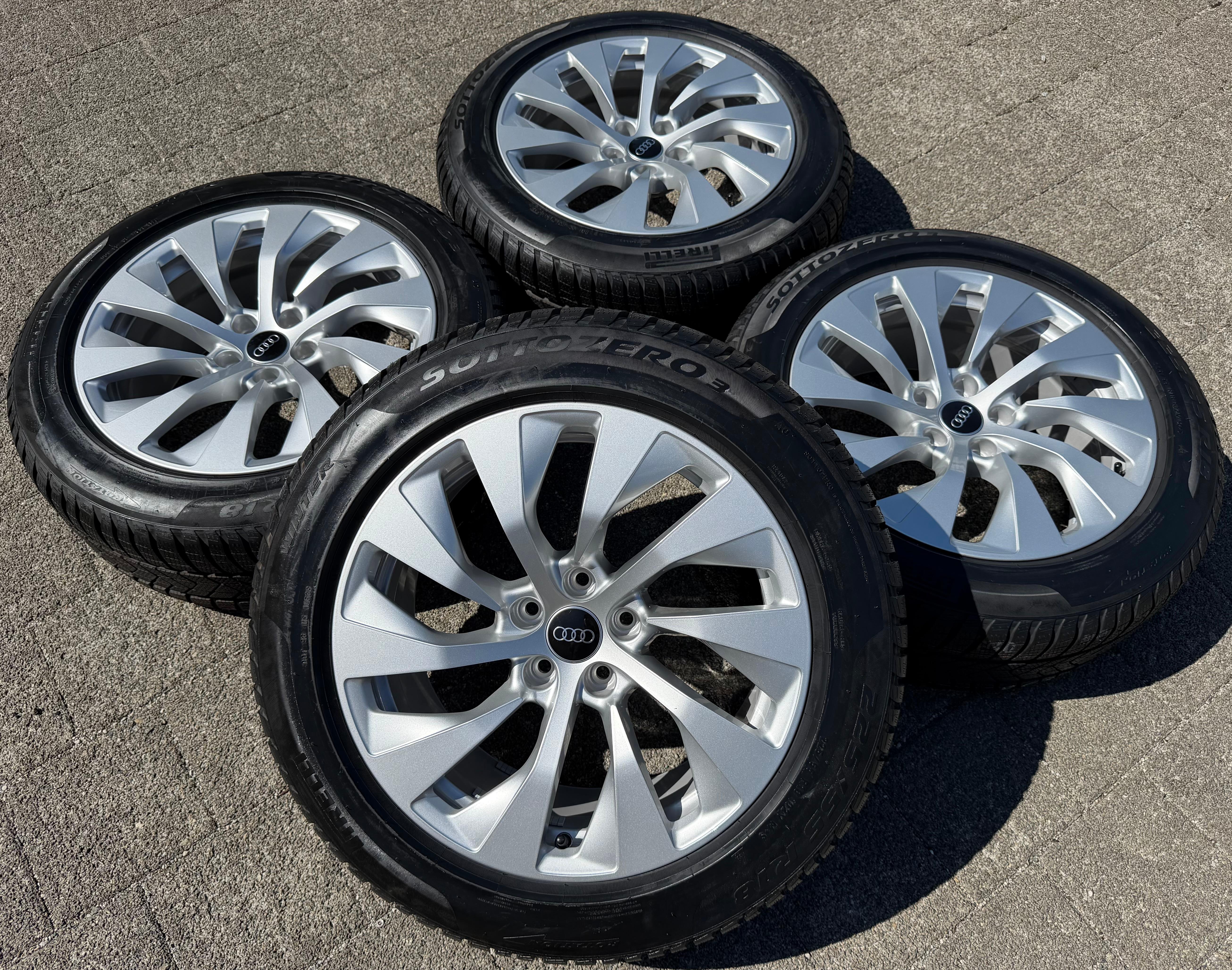 4 Original 18" Alu Winterräder Audi A7 4K 4G 4K8601025A 225/55R18 102V Pirelli NEU