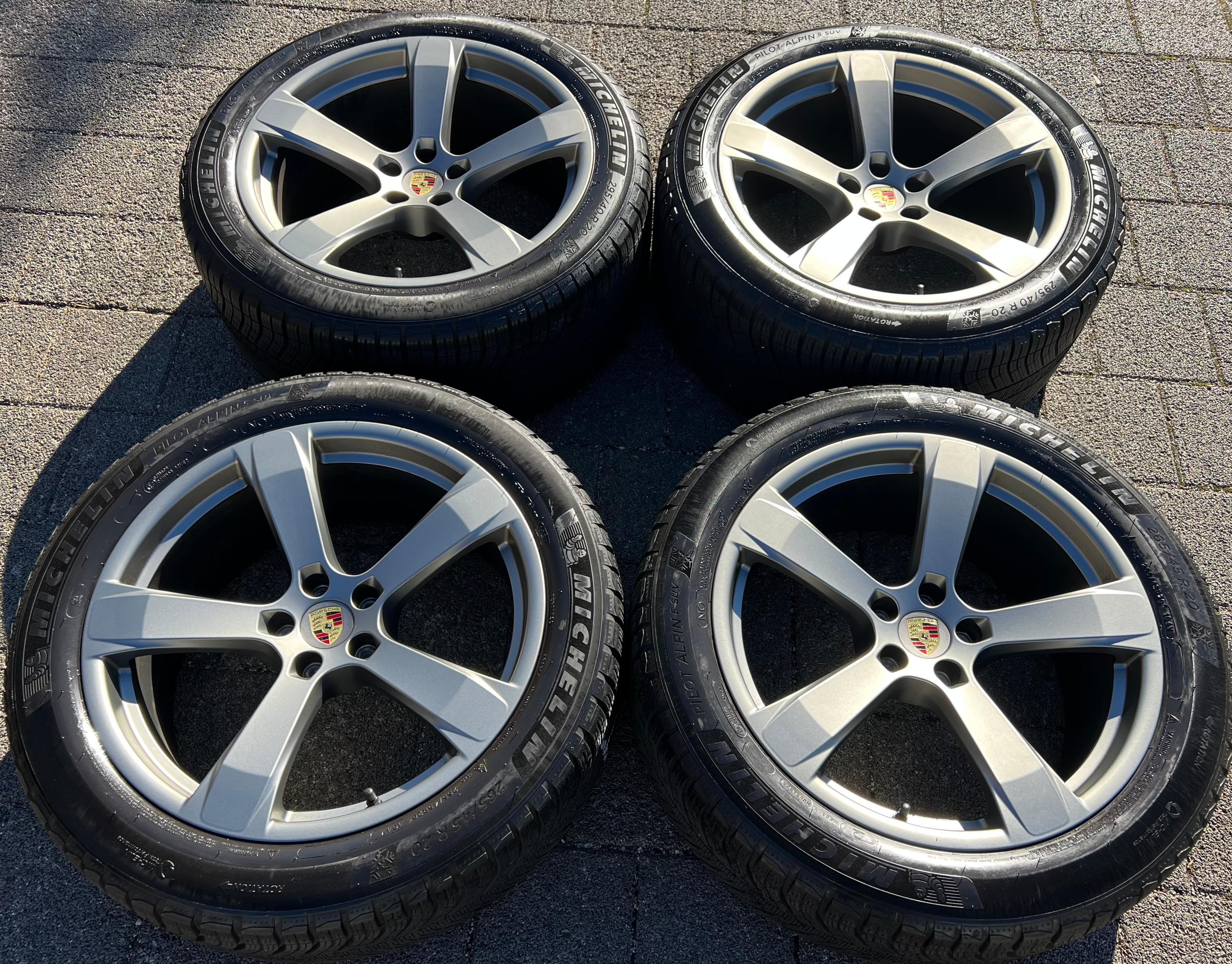 4 ORIGINAL 20" ALU WINTERRÄDER PORSCHE MACAN 265/45R20 104V 295/40R20 106V RDKS
