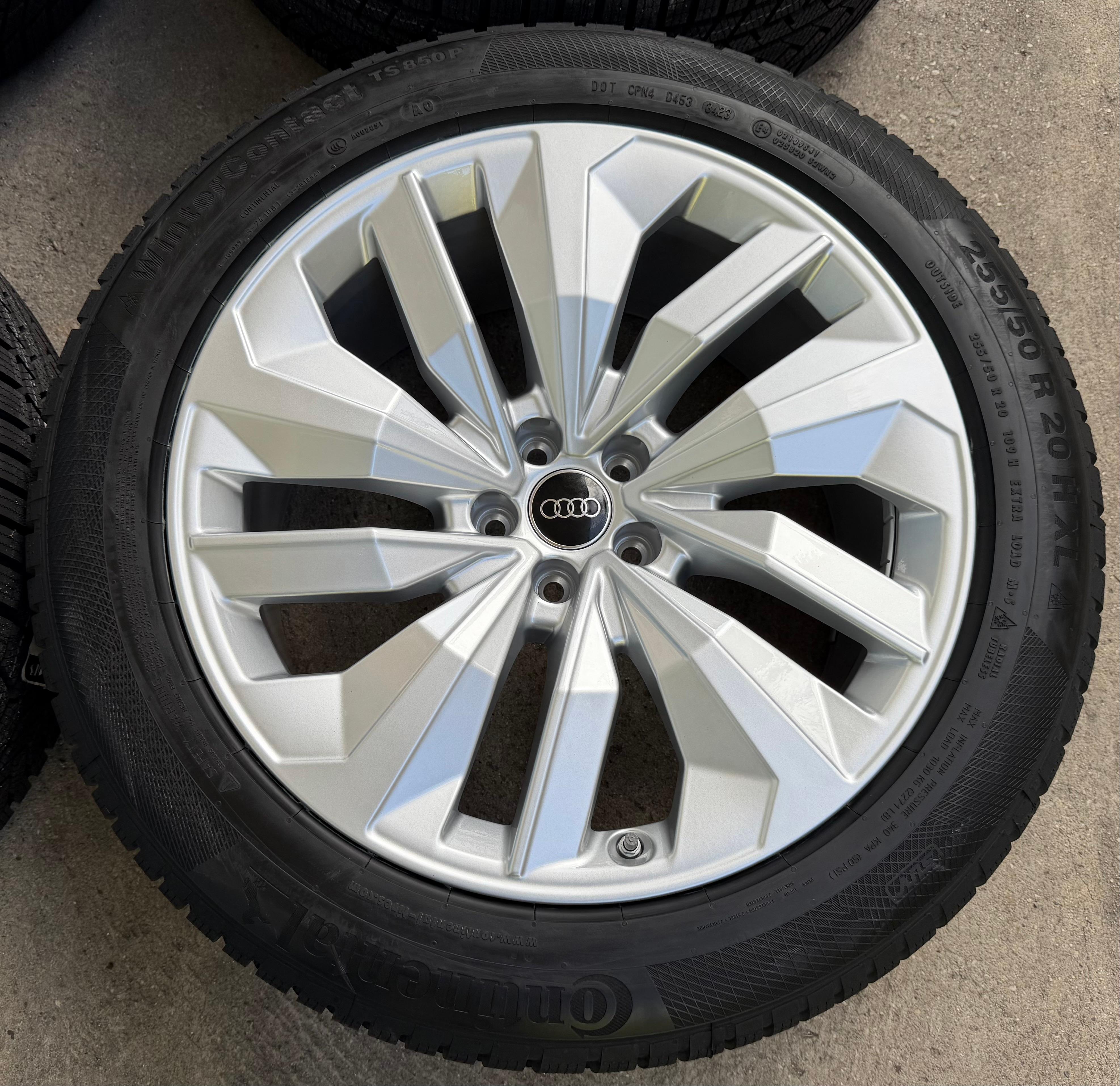 4 Original 20" Alu Winterräder Audi Q8 GE E-Tron 4KE601025N 255/50R20 109H Continental NEU