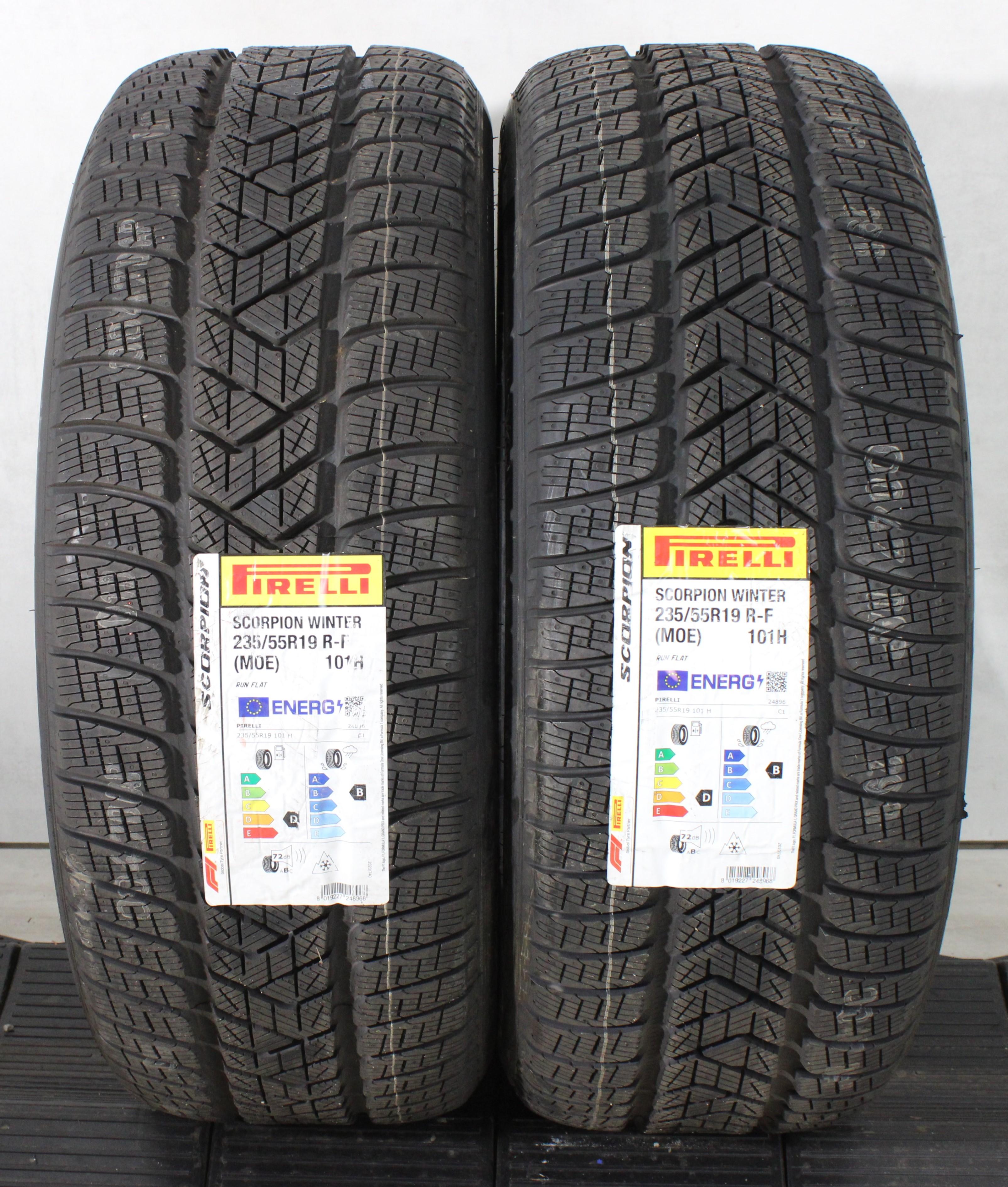 2 x 235/55R19 101H Winterreifen Pirelli Scorpion Winter MOE Runflat NEU 2021
