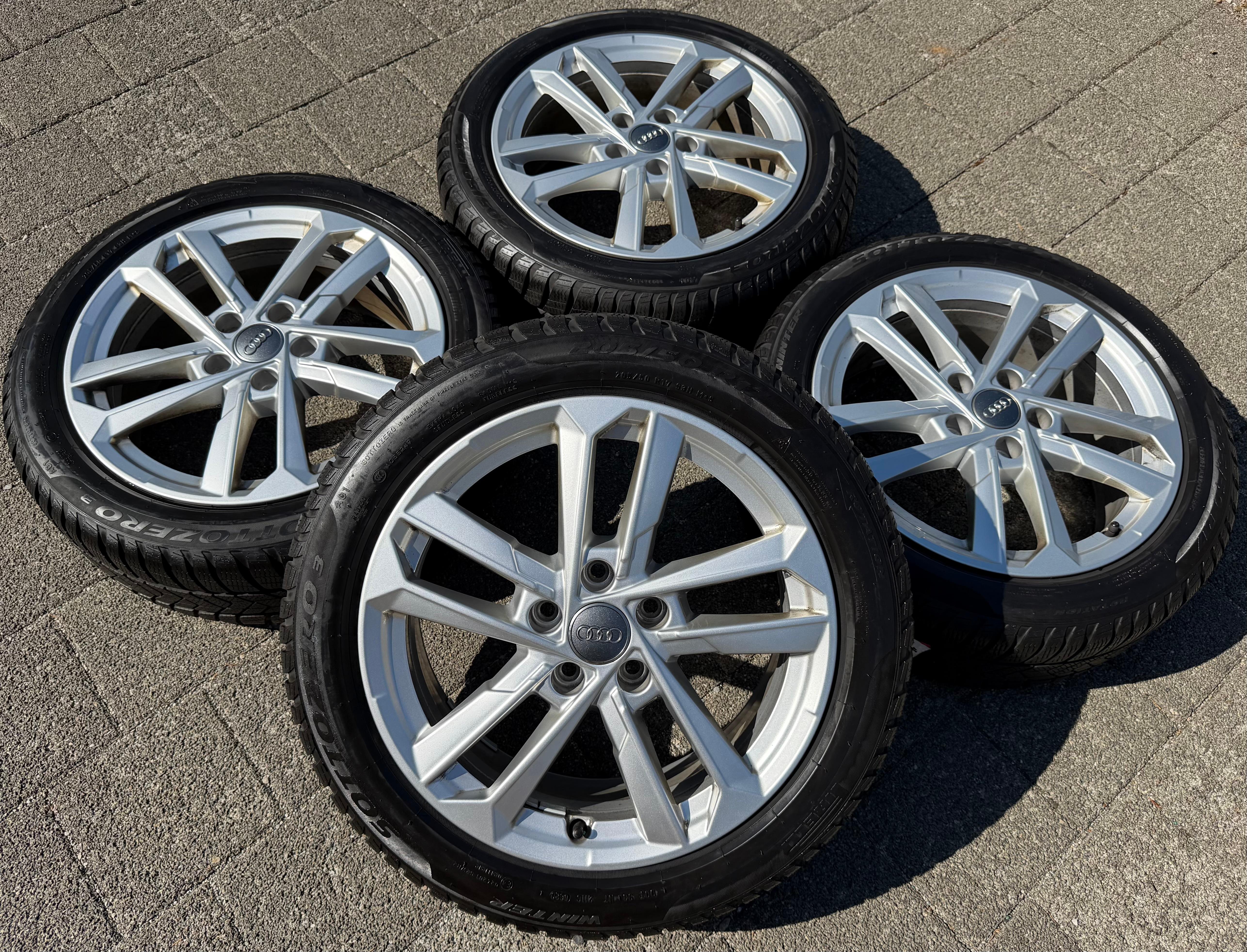 4 Original 17" Alu Winterräder Audi A3 S3 8Y 8Y0601025L 205/50R17 93H Pirelli