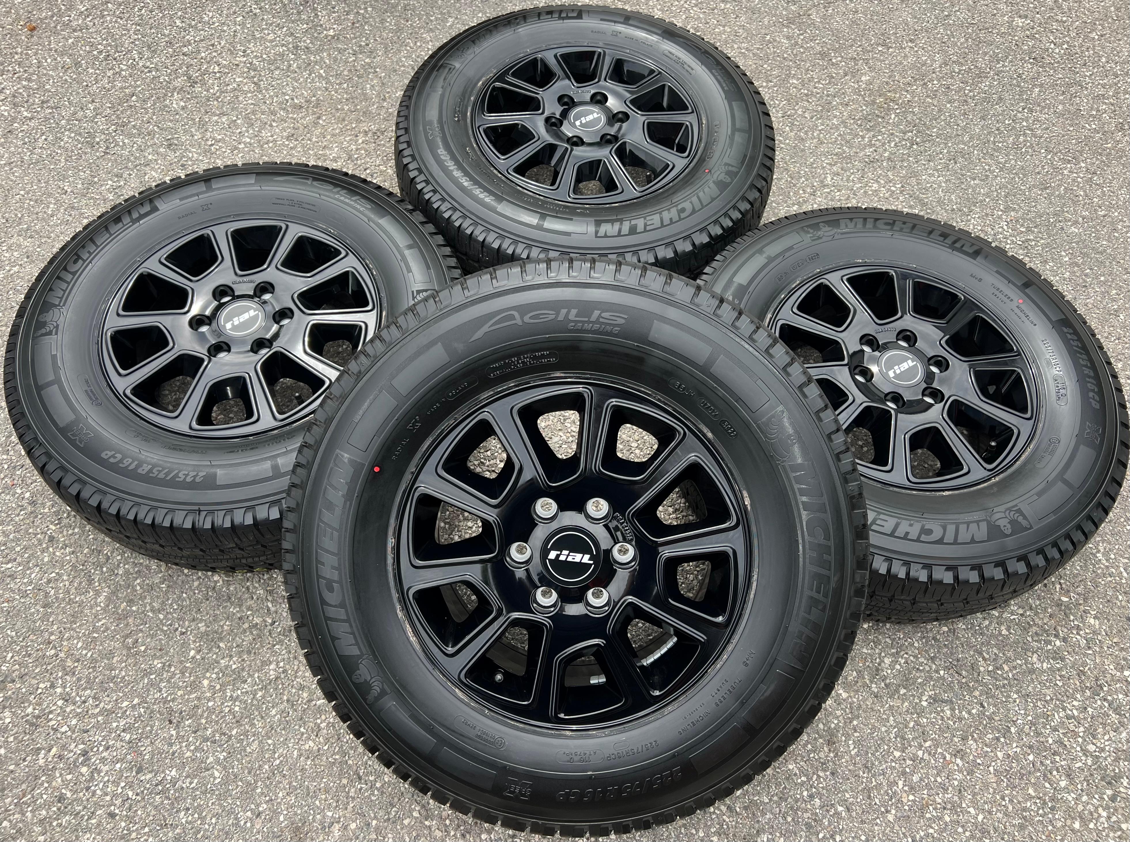 4 LLANTAS DE ALUMINIO DE VERANO MERCEDES SPRINTER W906 W907 VW CRAFTER 225/75R16C 116Q MICHELIN ENTREGA GRATUITA