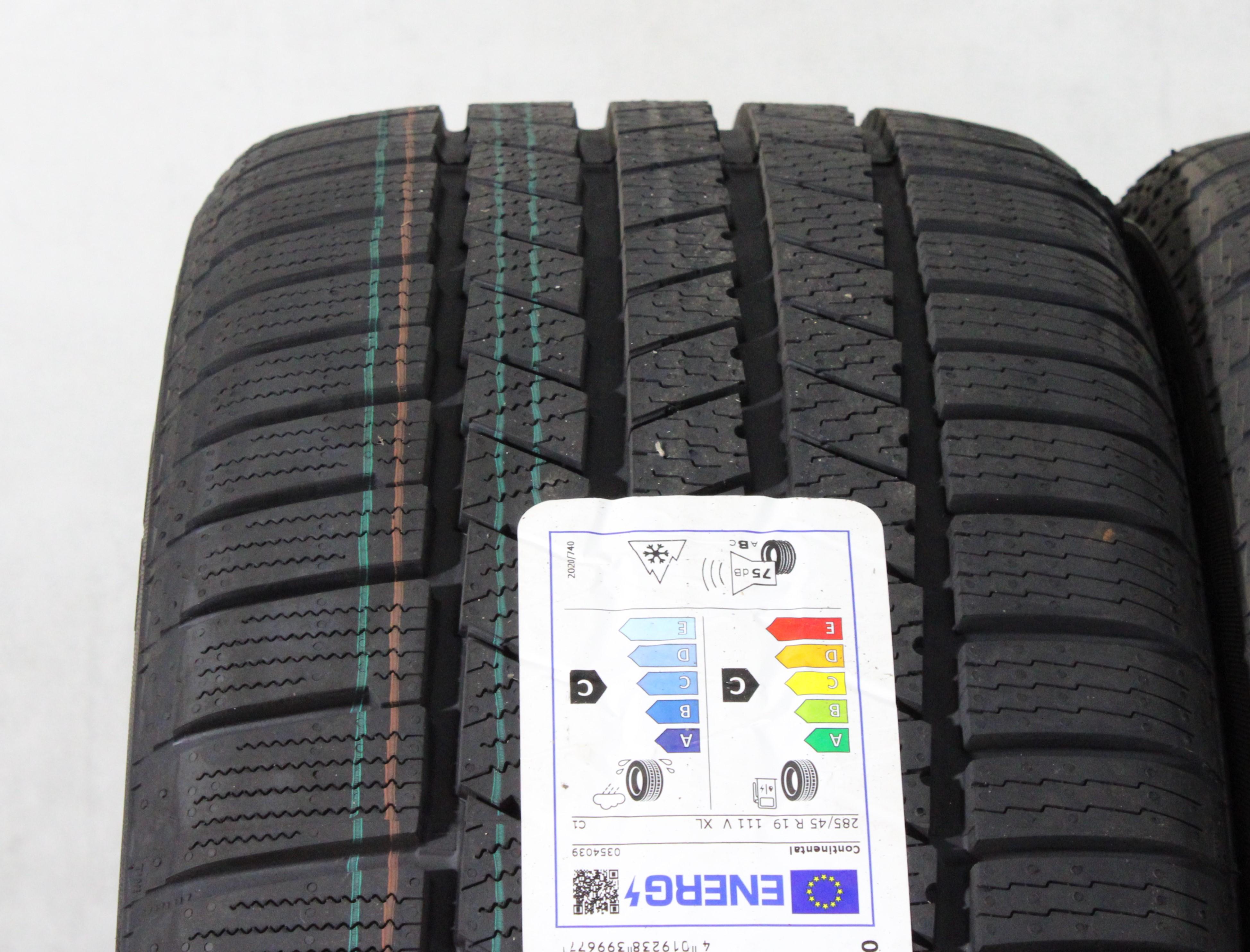2 x 285/45R19 111V Winterreifen Continental Cross Contact Winter 2021 MO