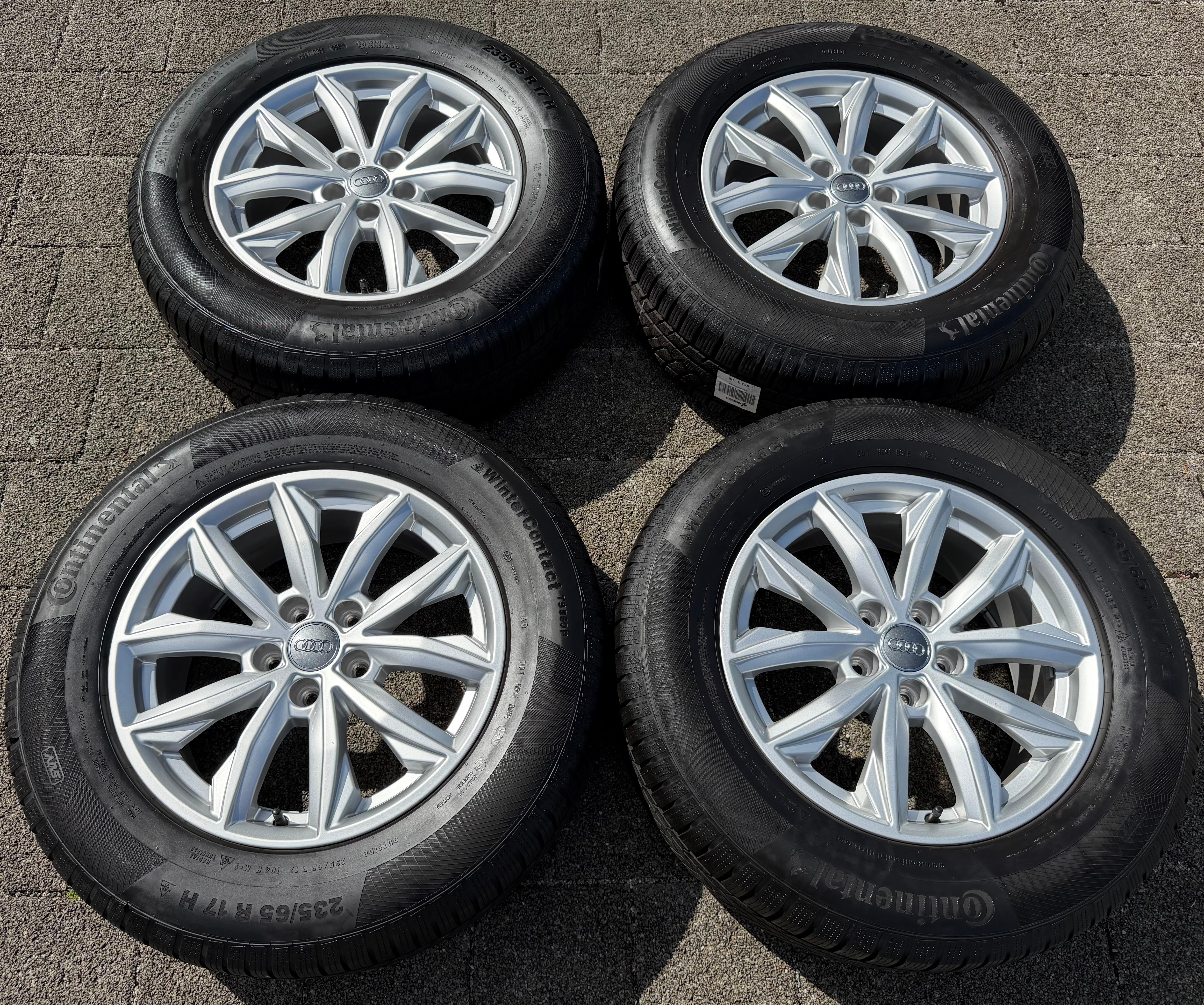 4 Original 17" Alu Winterräder Audi Q5 FY 80A601025J 7x17 ET34 235/65R17 104H 2021