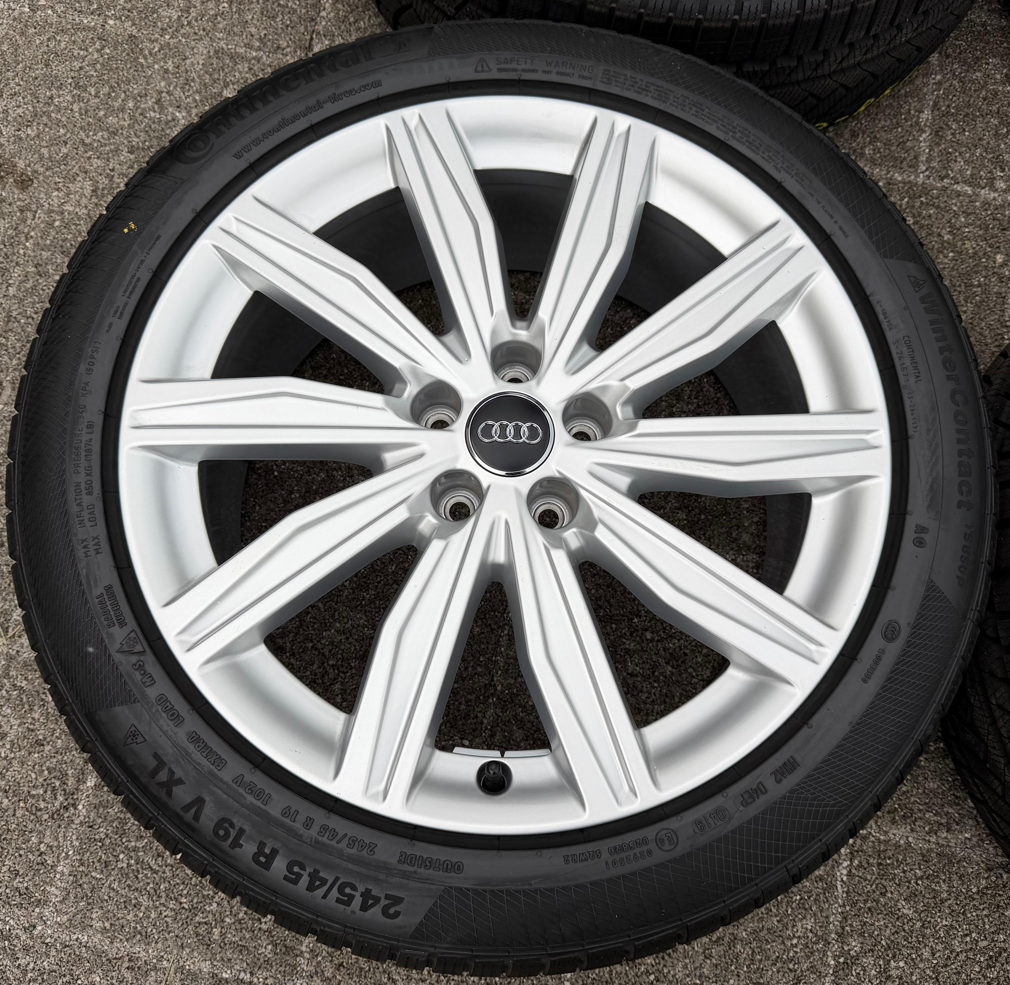 4 Original 19" Alu Winterräder Audi A6 S6 C8 4K 4K0601025M 245/45R19 102V RDKS