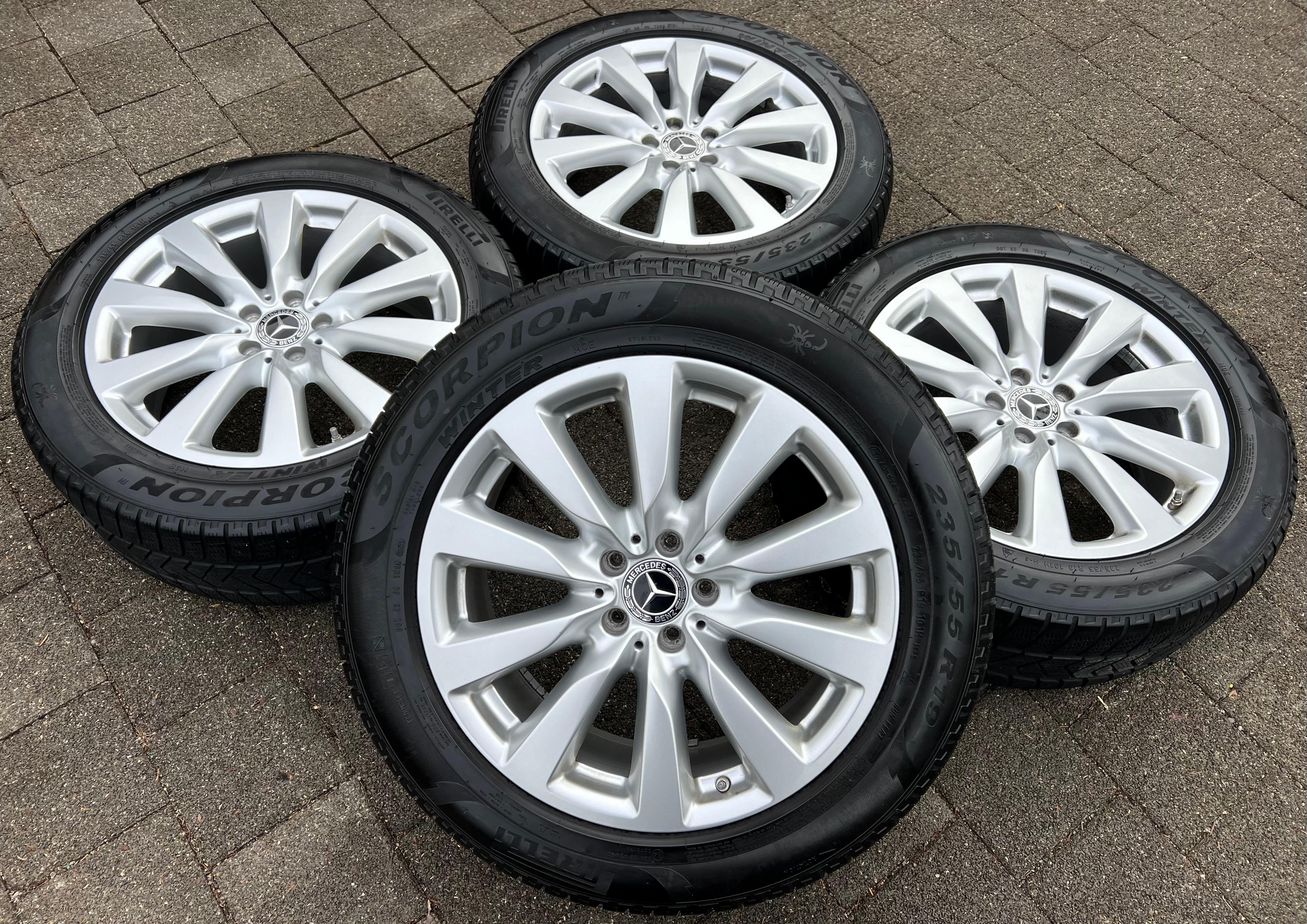 4 RUOTE ORIGINALI IN ALLUMINIO DA 19" MERCEDES GLC-CLASS W253 X204 A2534010900 8x19 ET38 TPMS
