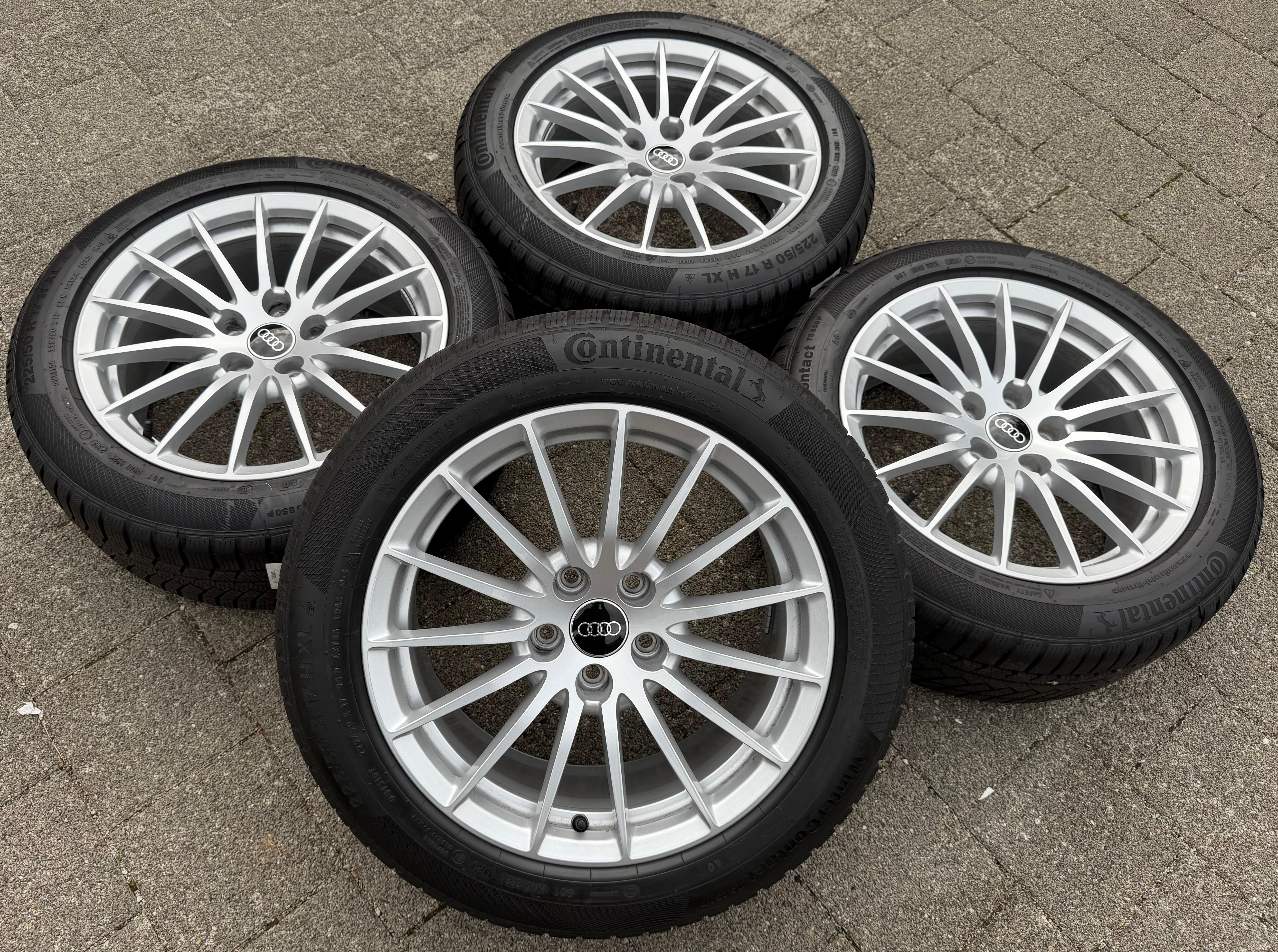 4 ORIGINAL 17" ALU WINTERRÄDER AUDI A5 F5 8W 225/50R17 98H 8W0601025AE CONTINENTAL