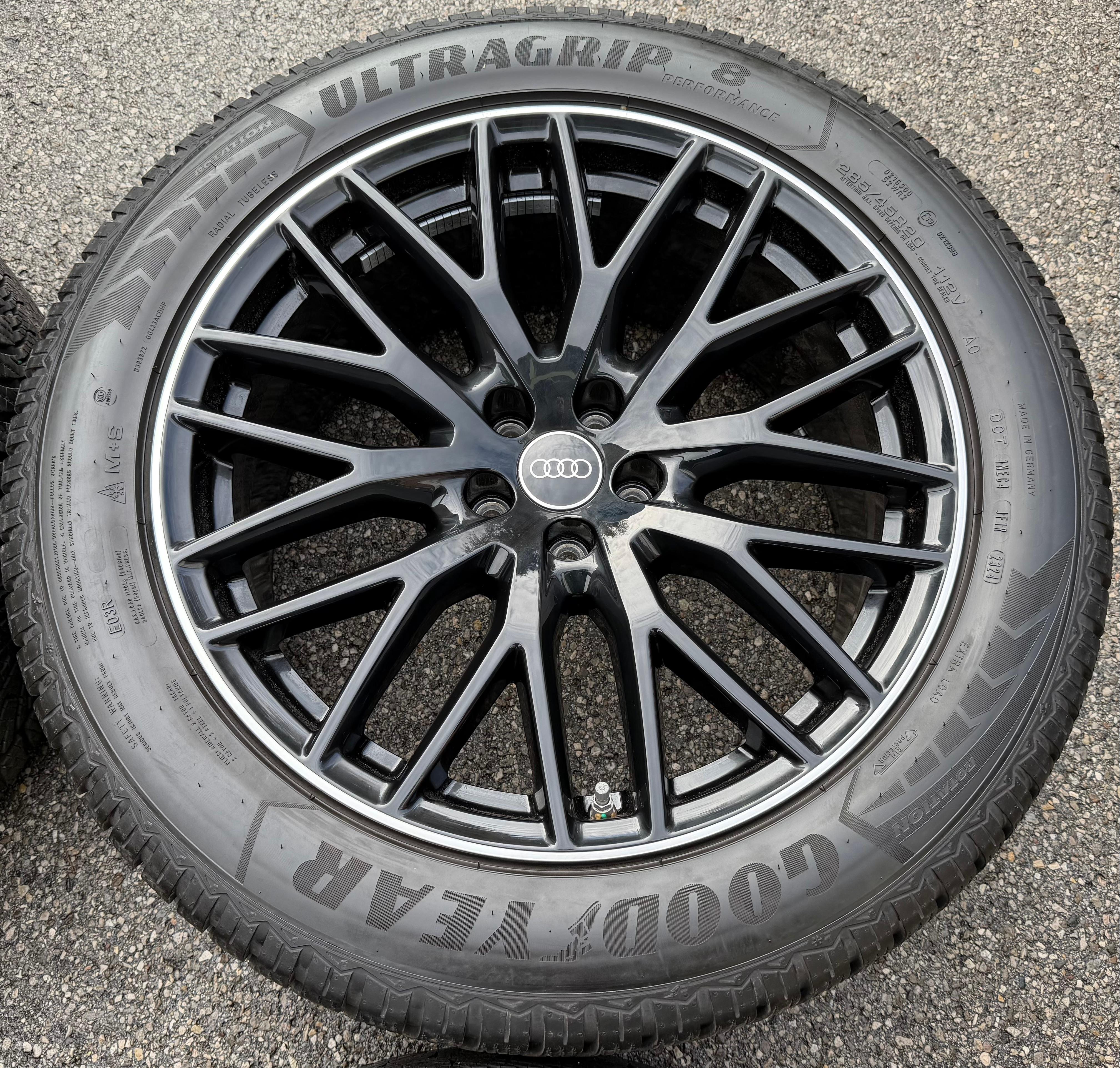 4 ruedas de invierno de aleación originales de 20" para Audi Q7 4M 4M0601025CR 285/45R20 112V Goodyear