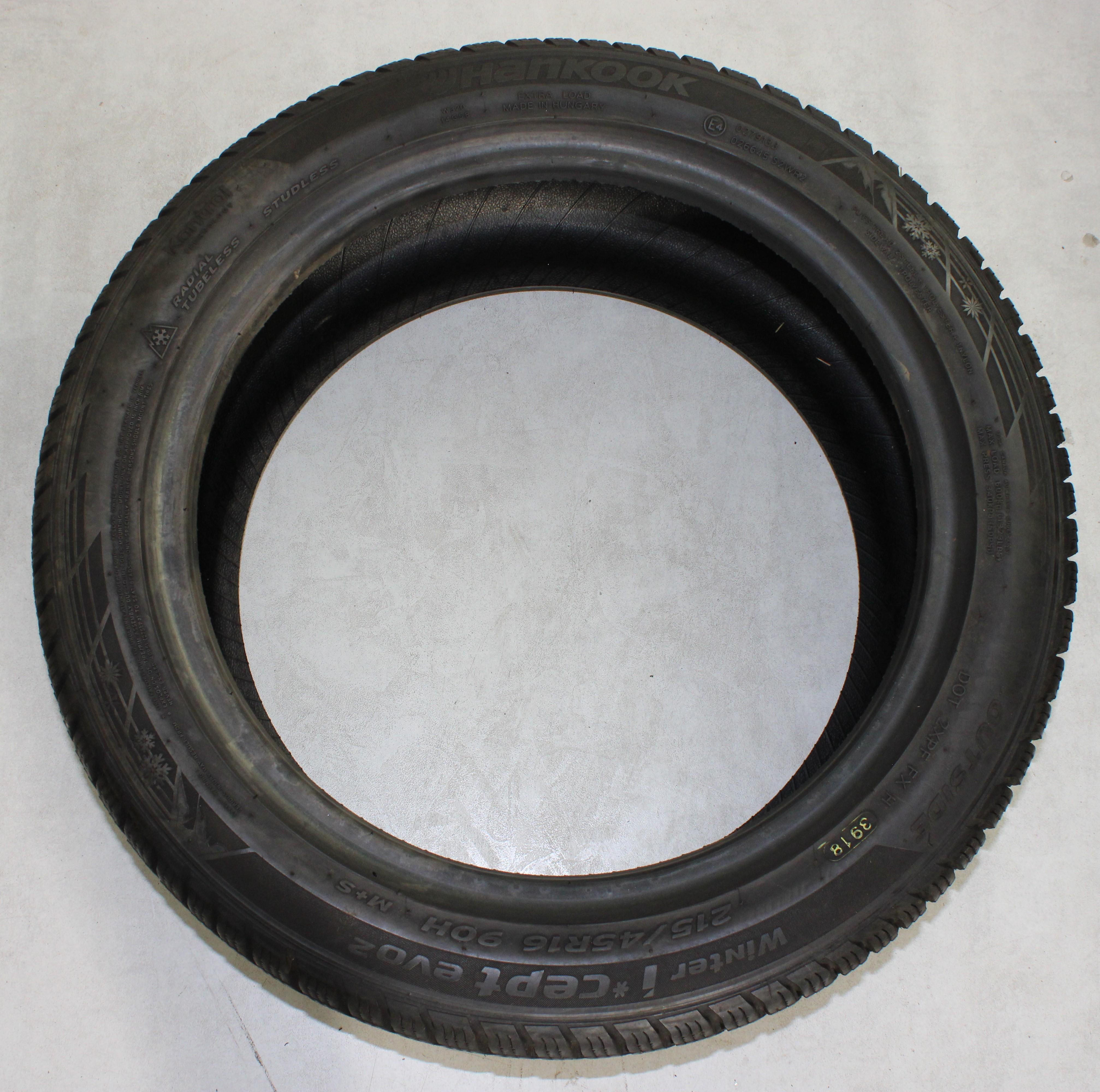 2 x 215/45R16 90H Winterreifen Hankook Winter I*Cept Evo 2 5,5mm 2018