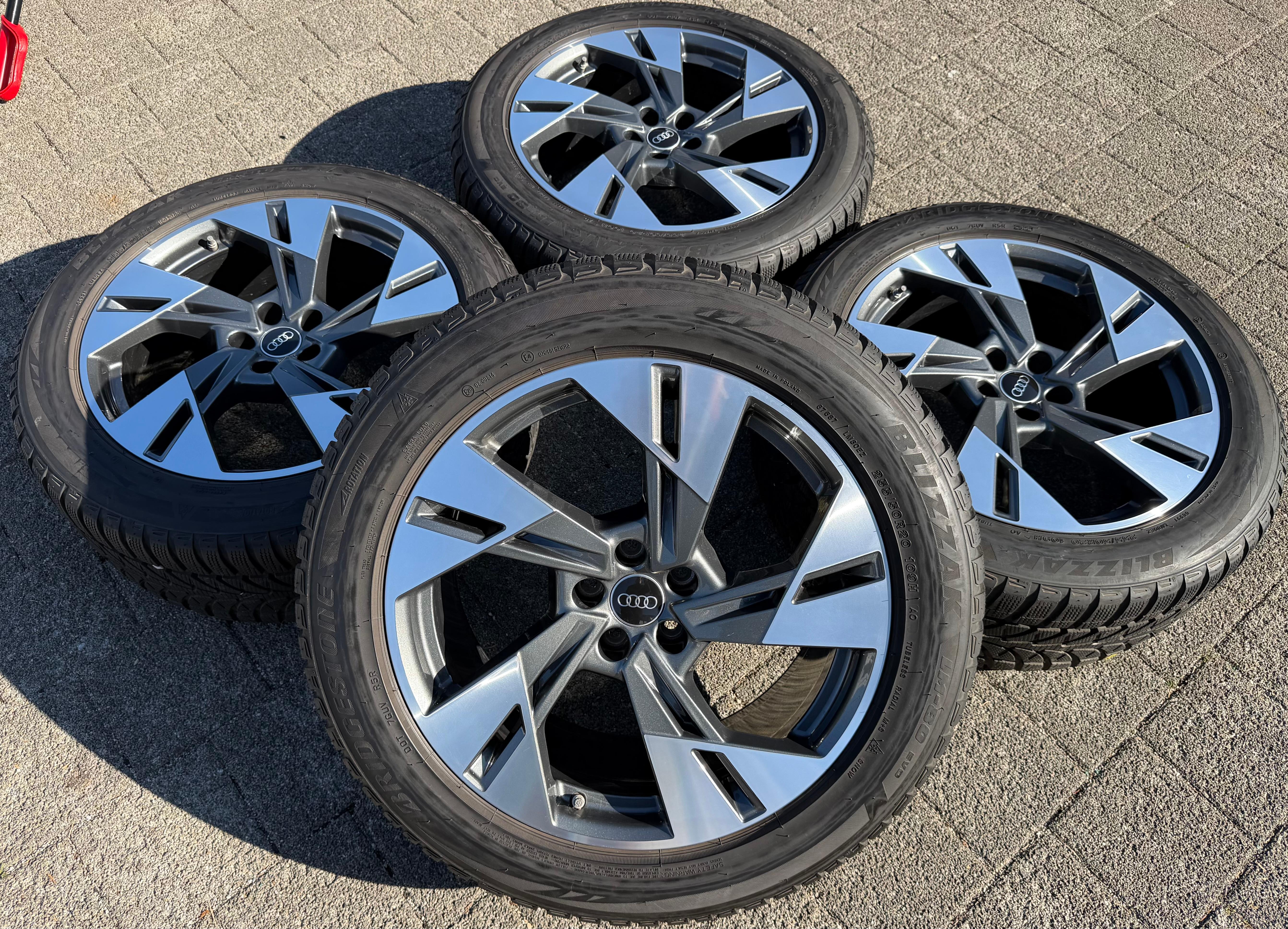 4 ORIGINAL 20" ALU WINTERRÄDER AUDI E-TRON Q8 ETRON 4KE601025T 255/50R20 109H