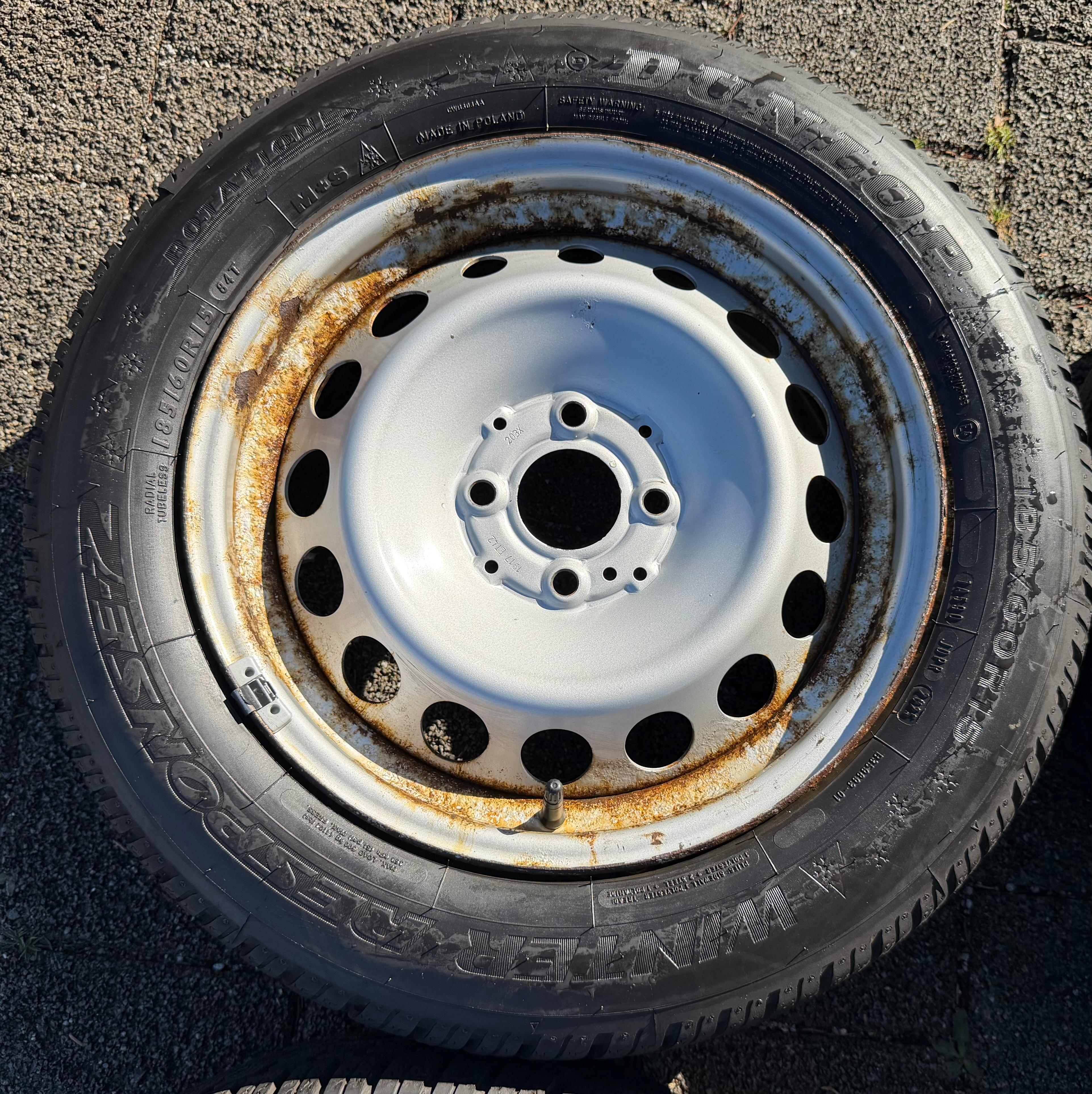 4 Original Winterräder Smart 453 165/65R15 81T 185/60R15 84T Dunlop RDKS 2025