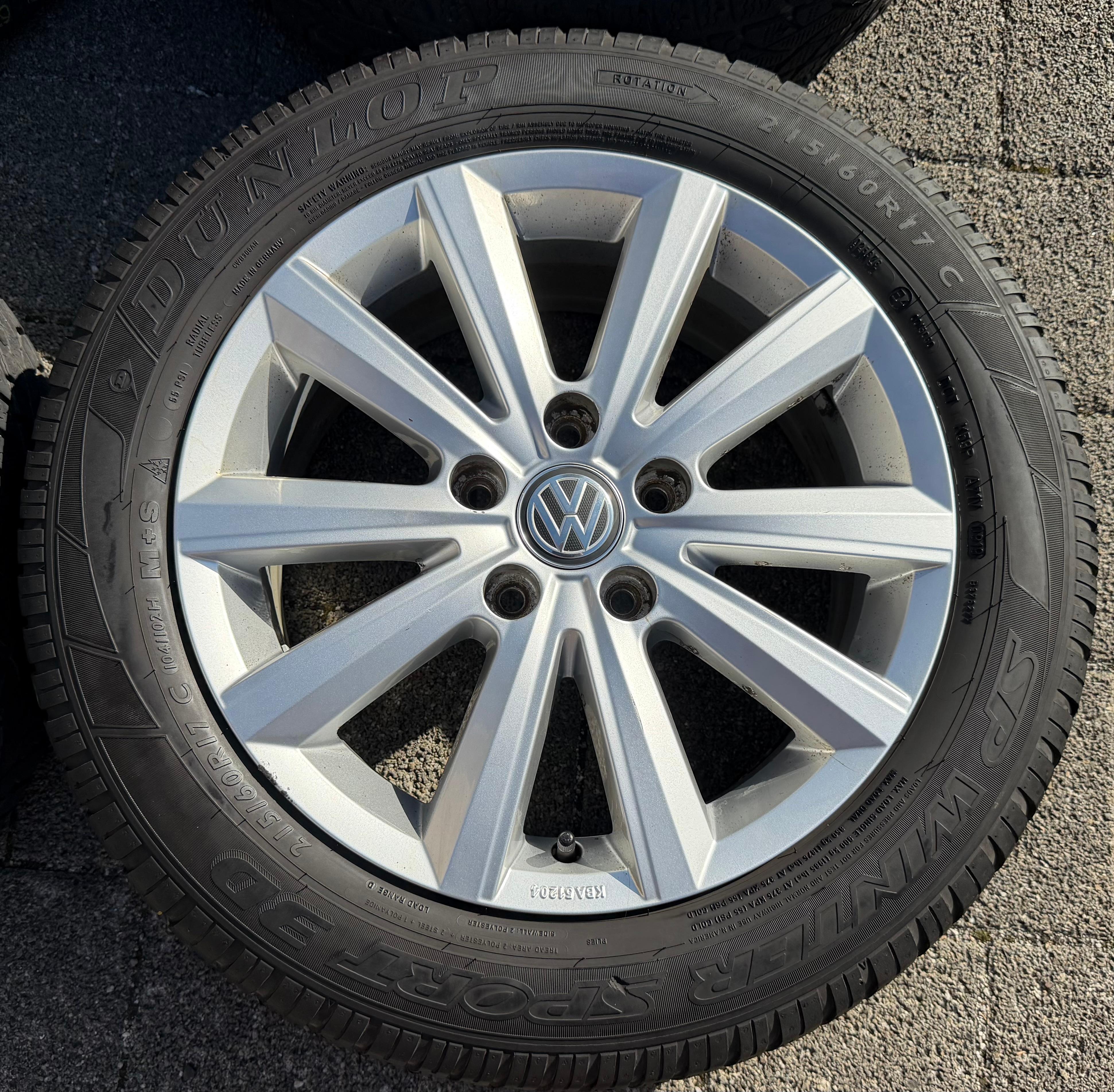 4 Original 17" Alufelgen VW BUS T5 T6 7x17 ET55 5x120 Merano 7E0071497A