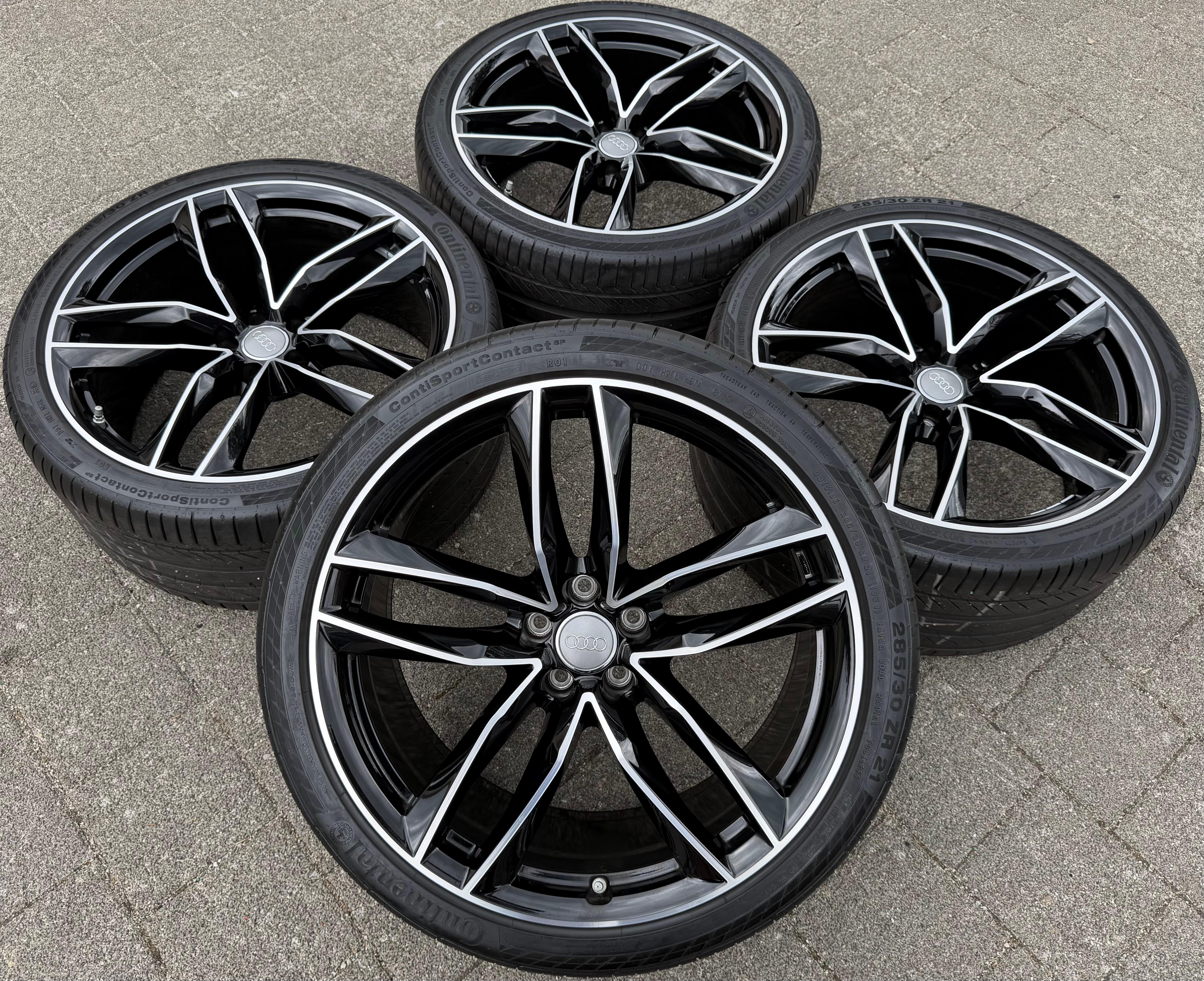 4 llantas de aluminio originales Sommer de 21" para Audi A6 Avant 4G 4G0601025CG 285/30R21 100Y
