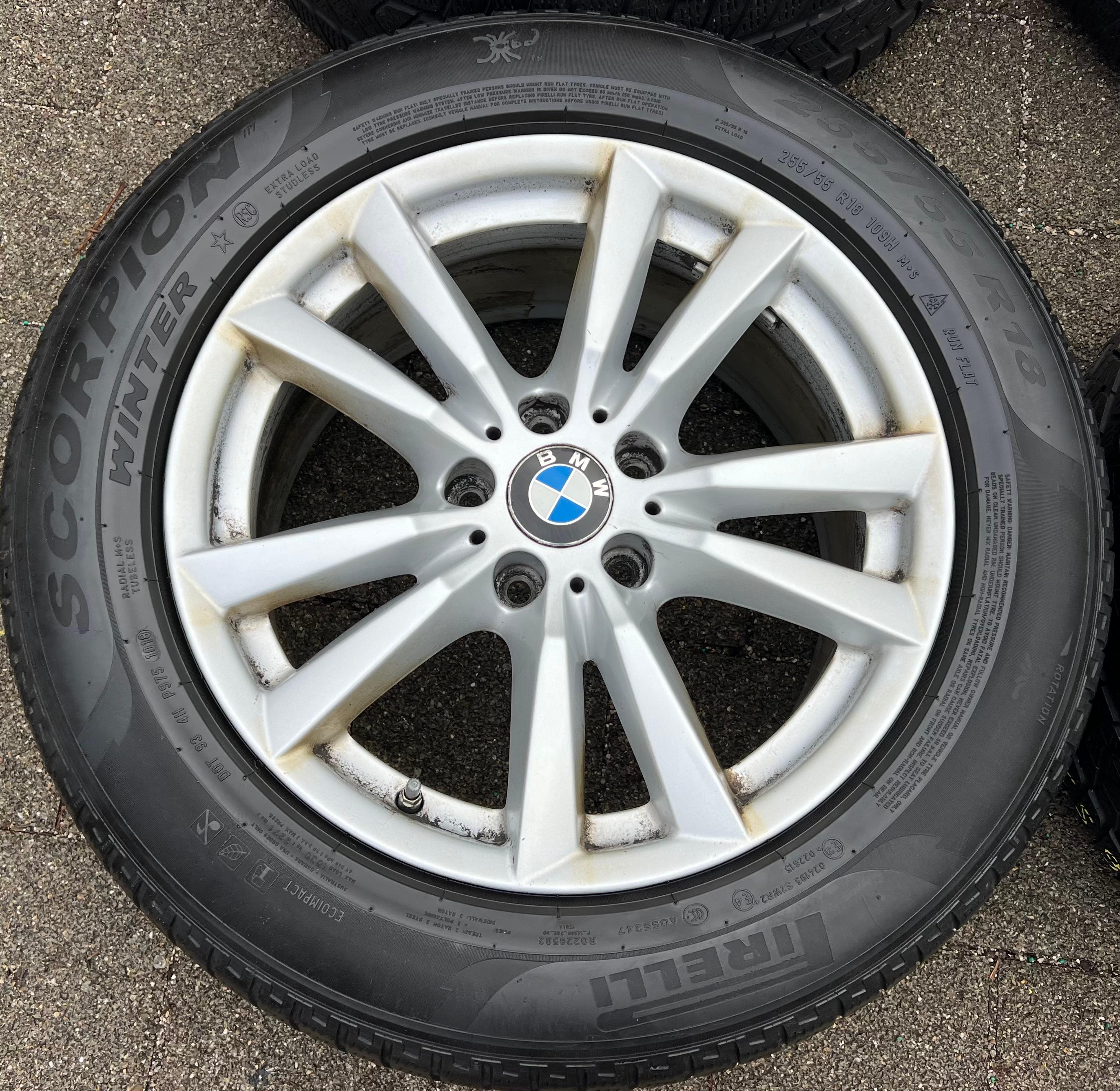 4 ROUES HIVER EN ALU D’ORIGINE 18" BMW X5 F15 255/55R18 109H PIRELLI RDKS
