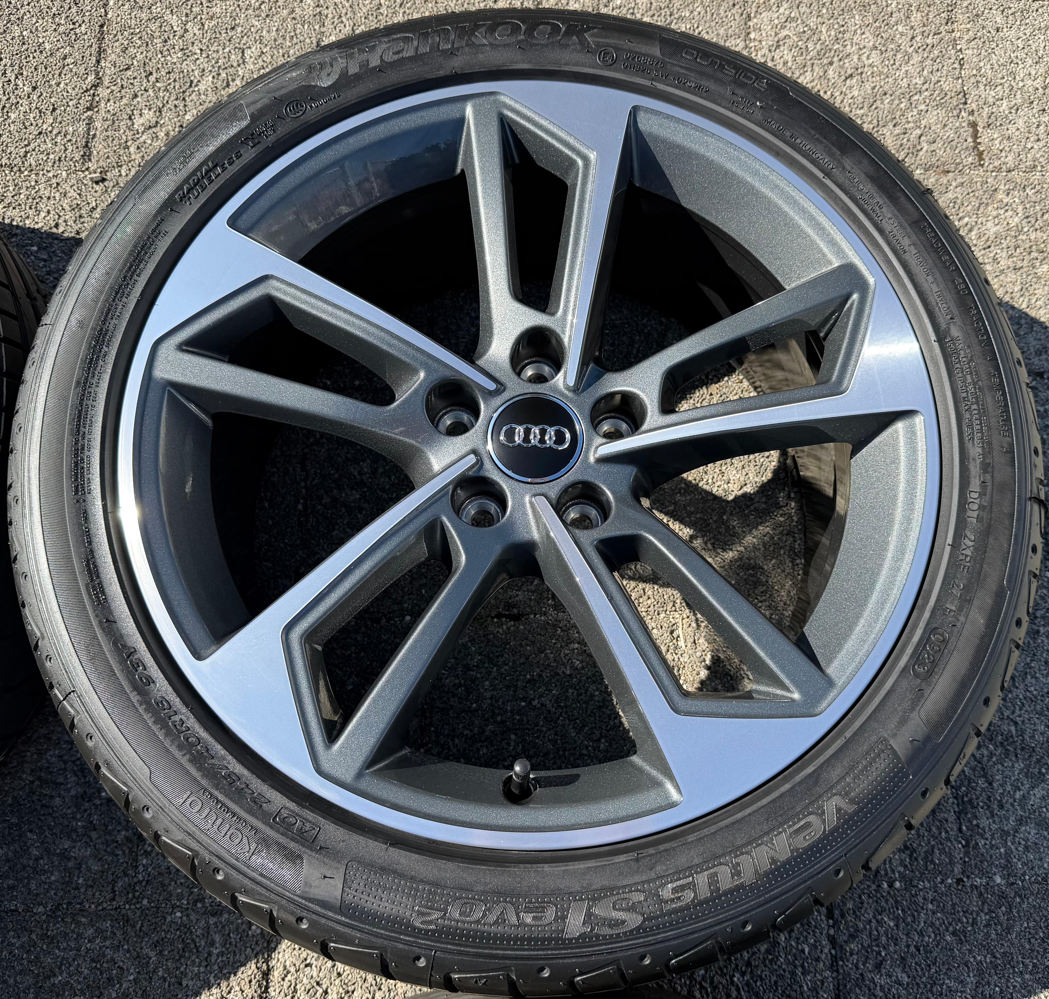 4 Original 18" Alu Sommerräder AUDI A4 S4 B9 8W 245/40R18 93Y 8W0601025DL Hankook NEU