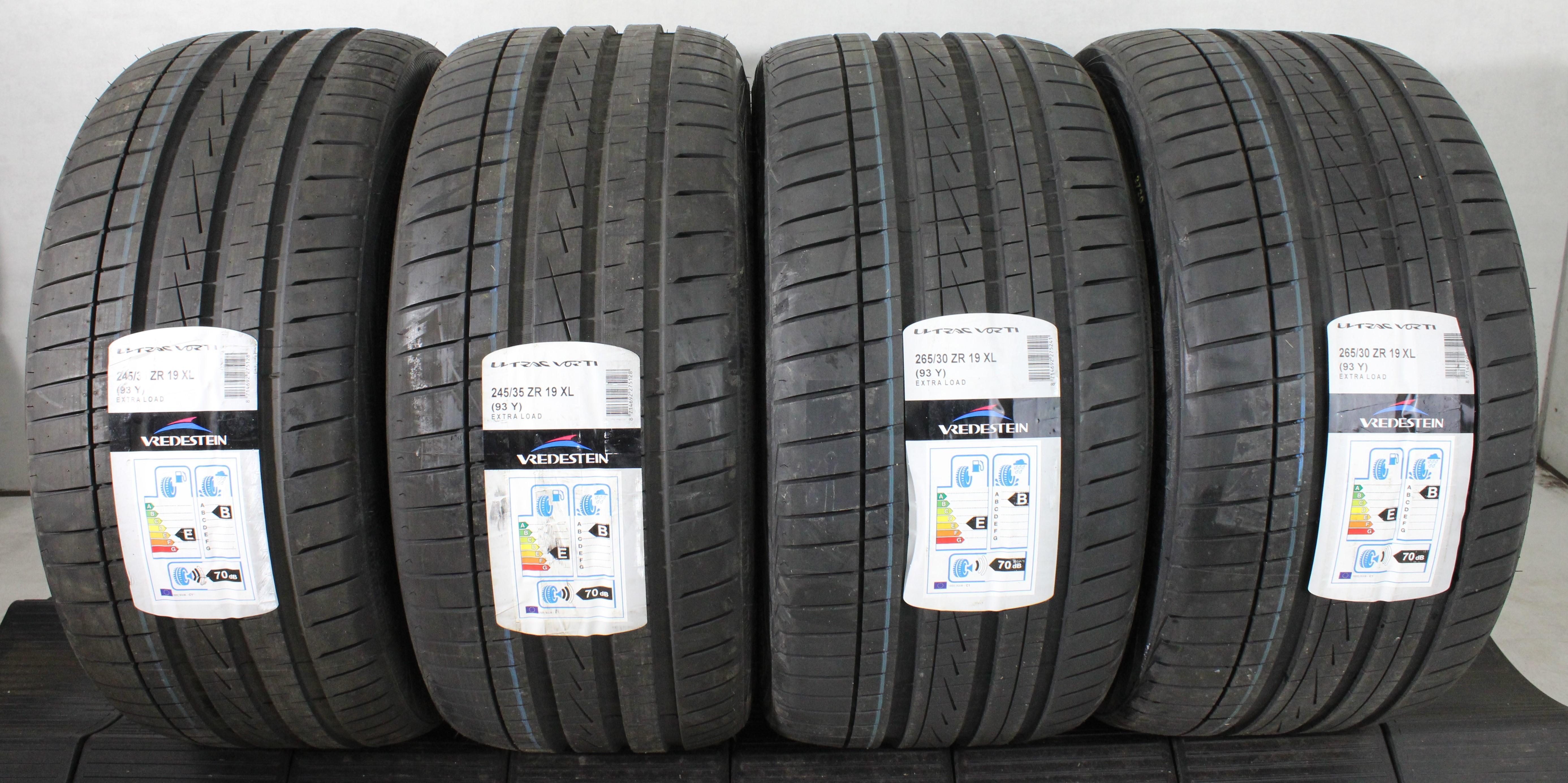 2 x 245/35R19 93Y 2 x 265/30R19 93Y Sommerreifen Vredestein Ultrac Vorti NEU 2020