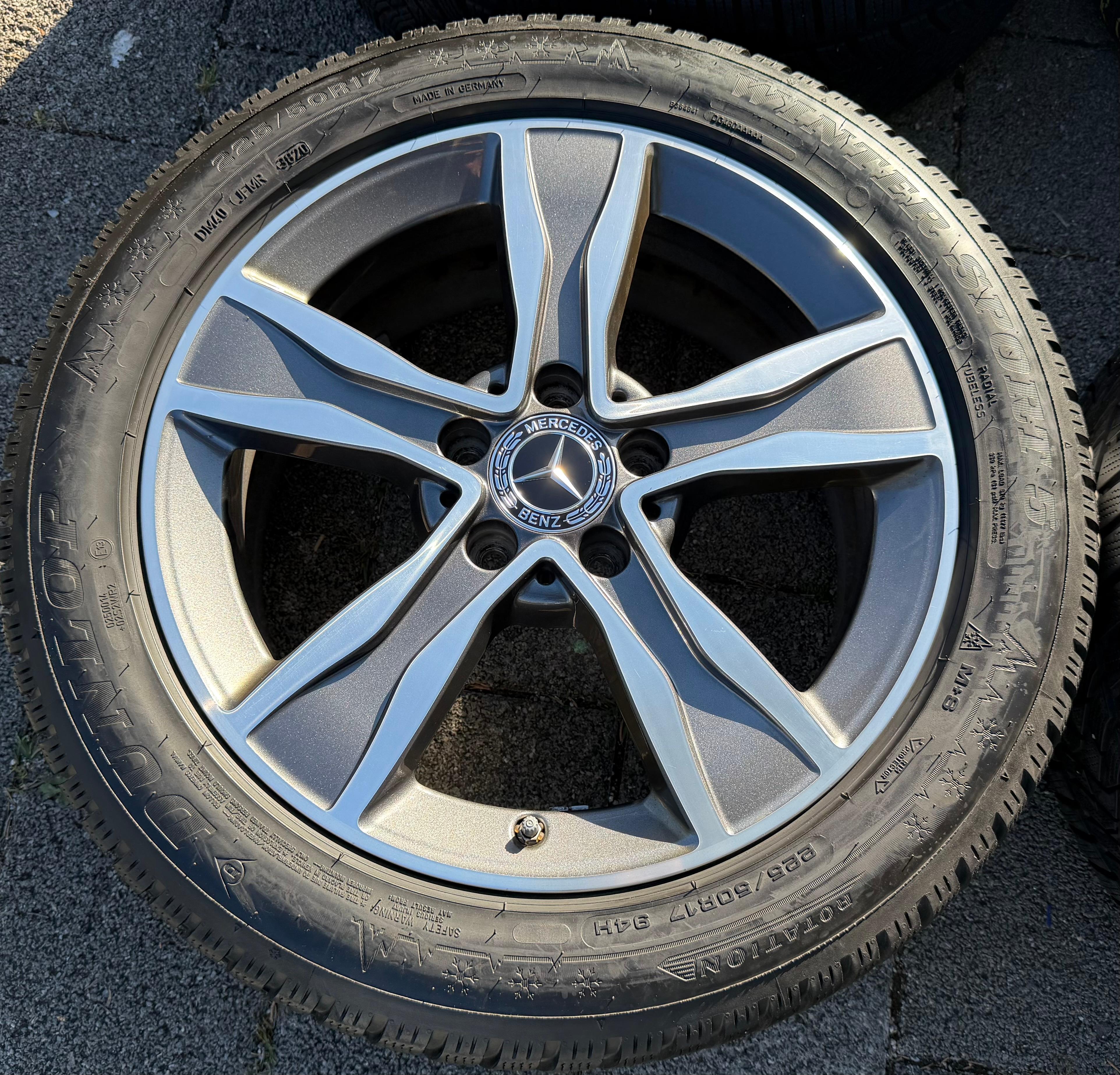 4 Original 17" Alu Winterräder Mercedes C-Klasse W205 A2054010800 225/50R17 94H