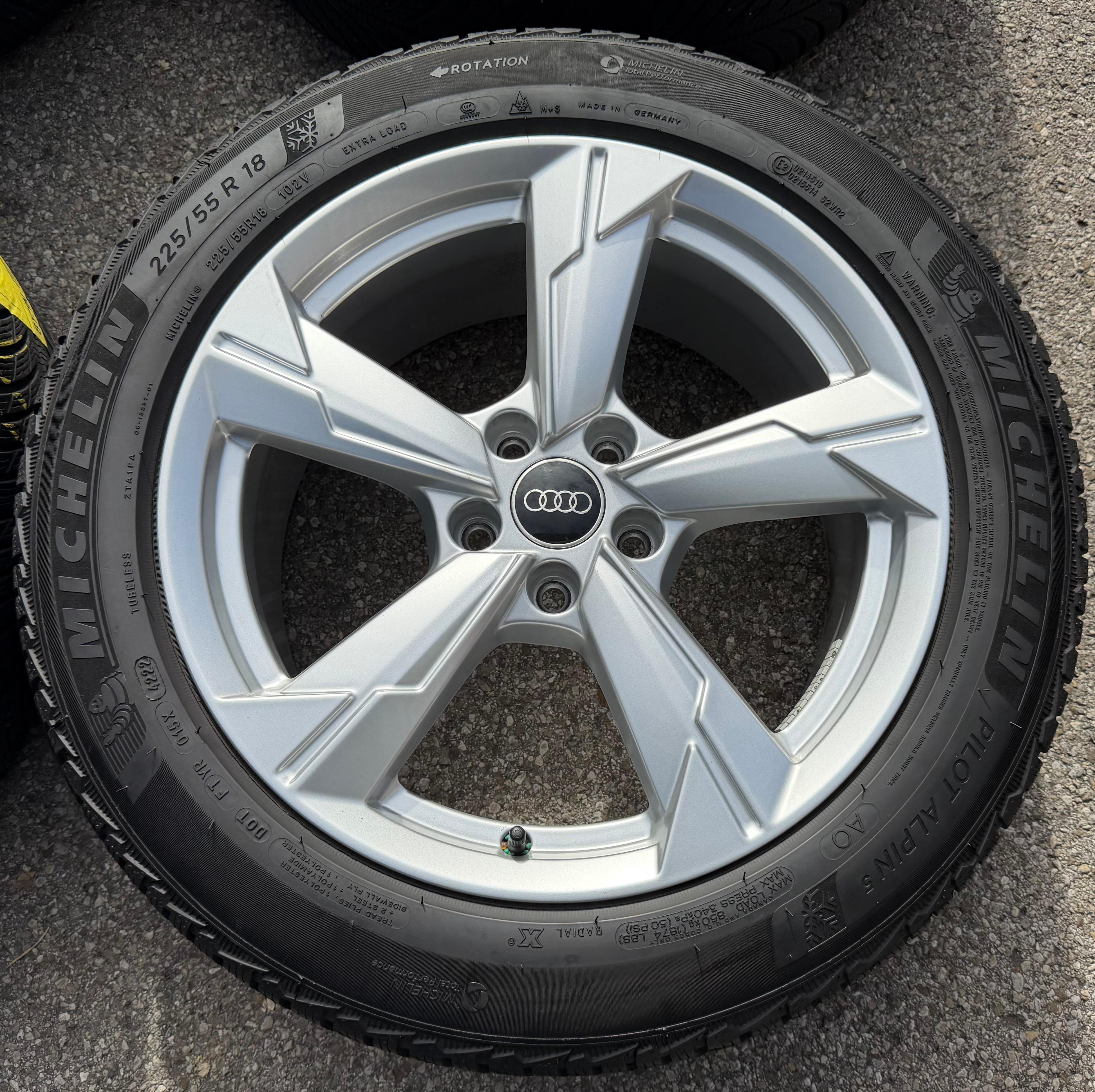 4 ruedas de invierno de aluminio originales de 18" para Audi A6 4K F2 C8 4K0601025D 225/55R18 102V