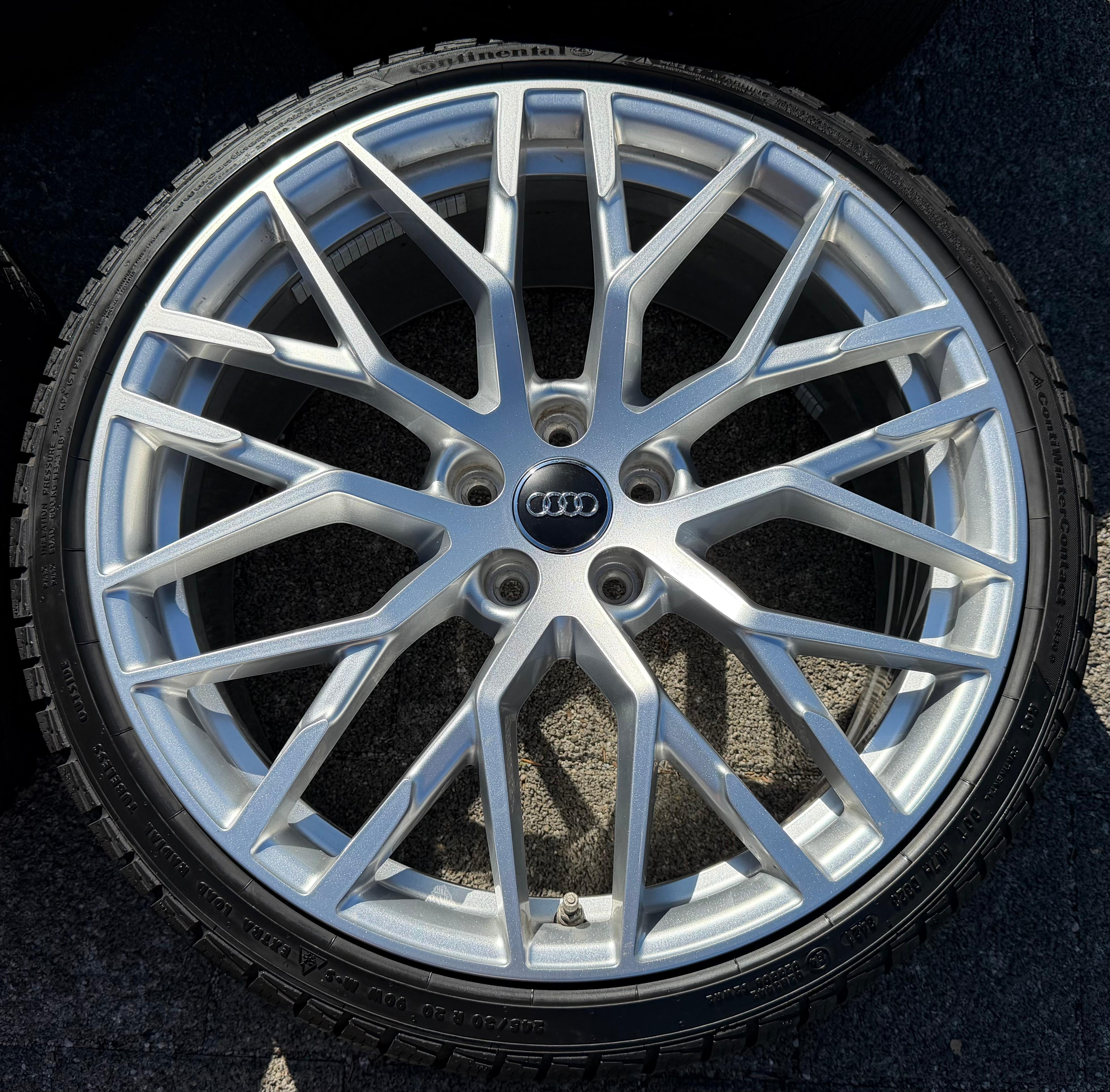 4 Original 20" Alu Winterräder Audi R8 V8 V10 4S 4S0601025G 4S0601025H Continental