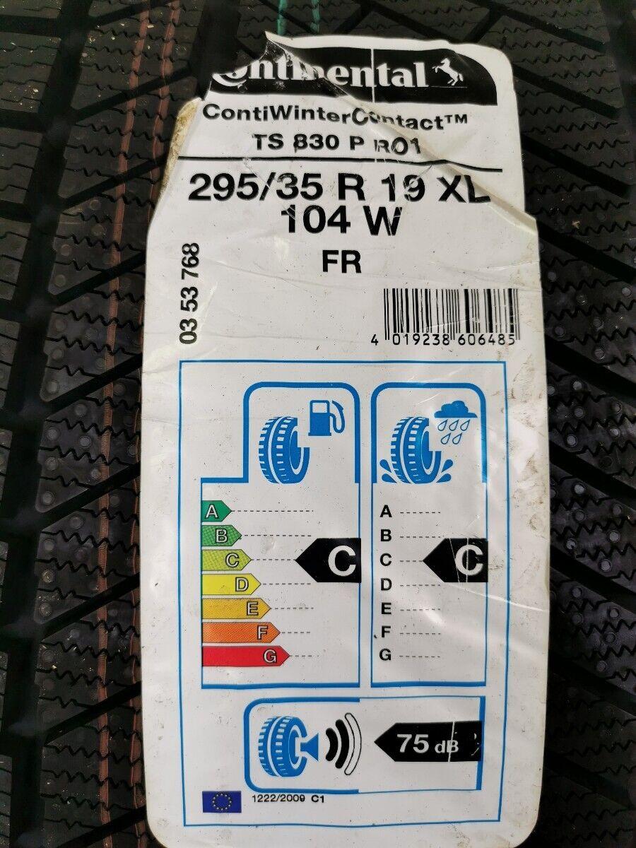 1 x 295/35R19 100W Winterreifen Continental Winter Contact TS830P RO1 NEU 2015