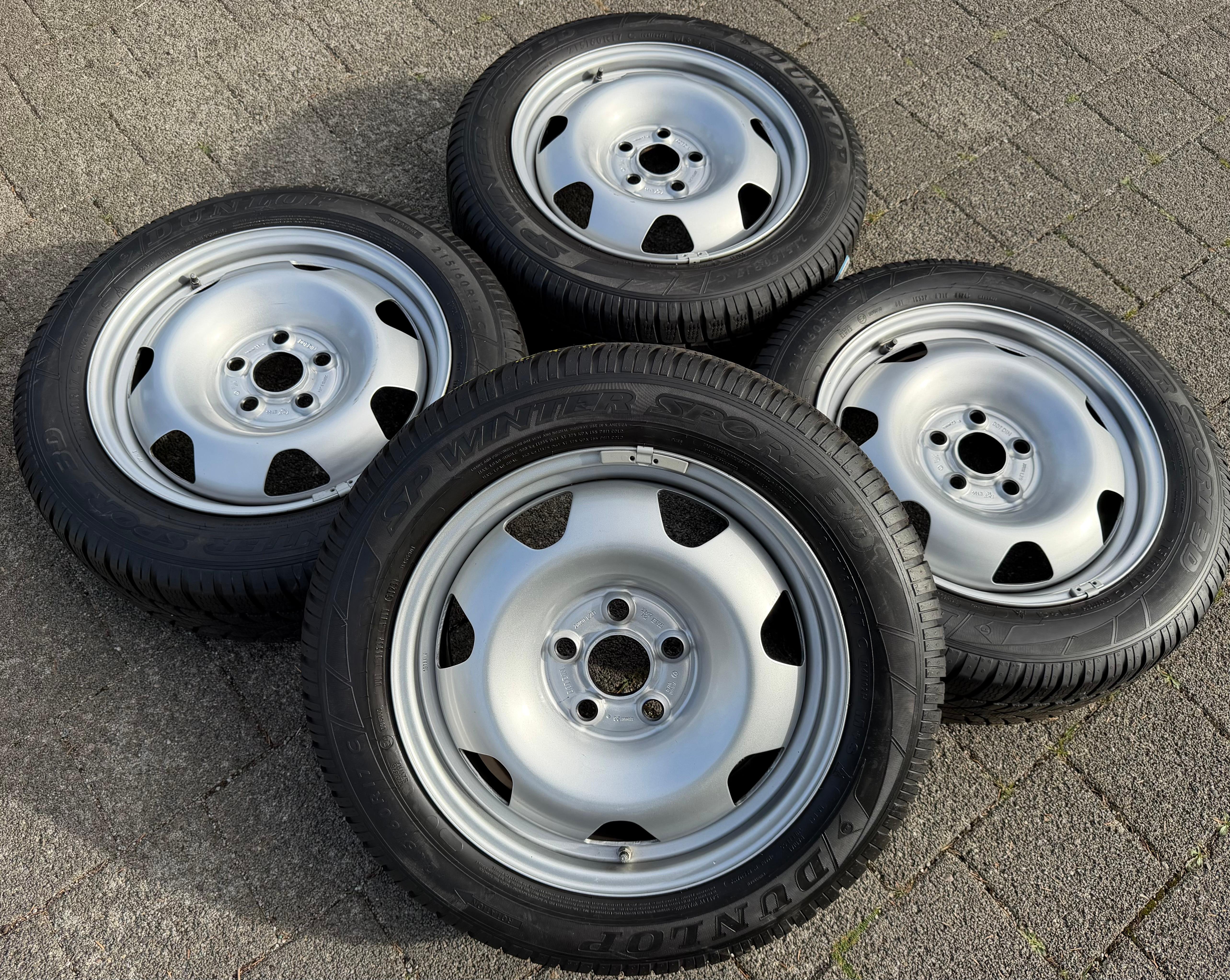 4 WINTERRÄDER 17" VW BUS T5 T6 T6.1 215/60R17C 104/102H DUNLOP 2024 RDKS