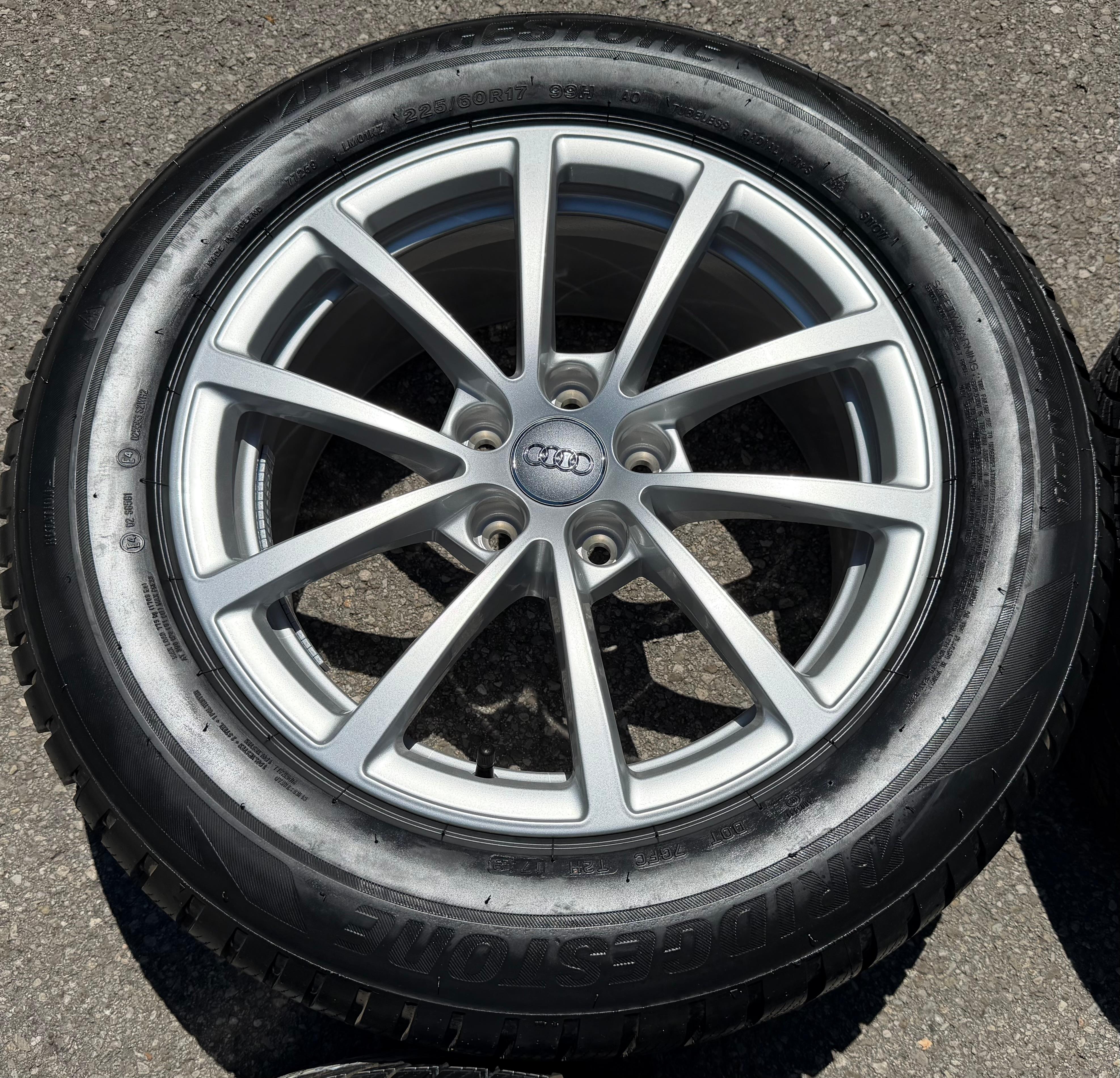 4 Original 17" Alu Winterräder Audi A6 4K C8 F2 225/60R17 99H 4K0601025 Bridgestone