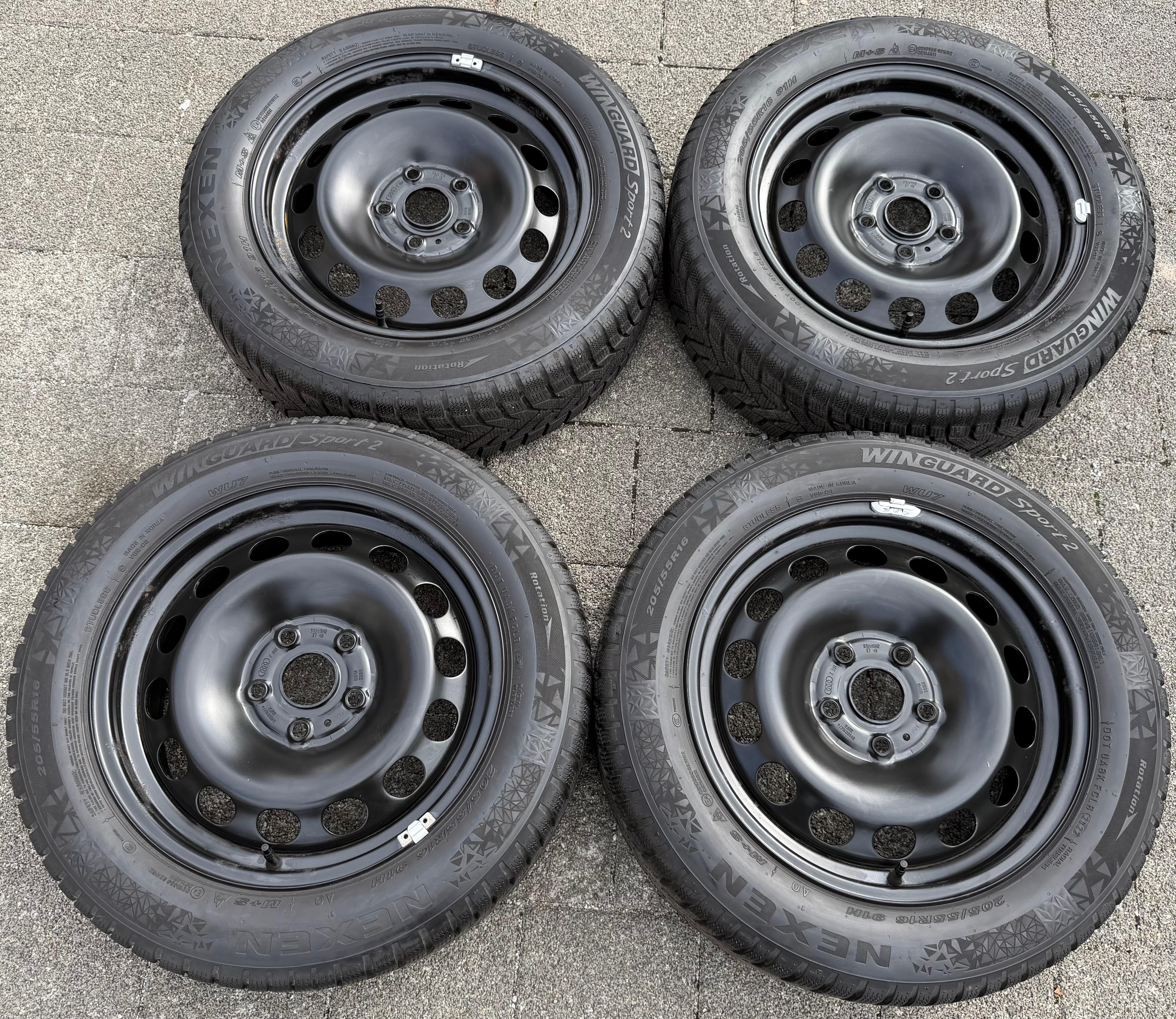 4 Winterräder Audi A3 8V Sportback Cabrio  205/55R16 91H Nexen 8V0601027A 2022