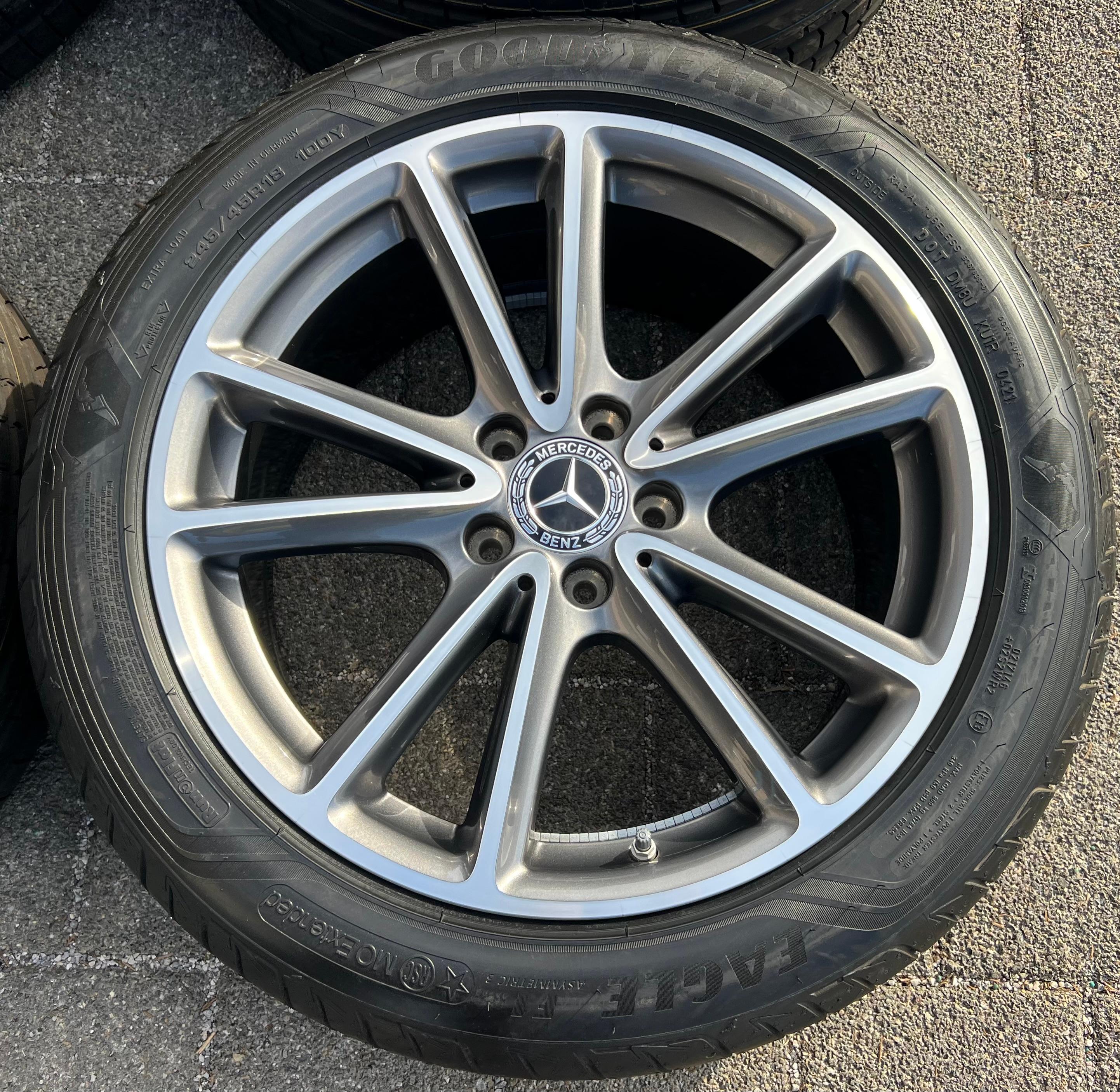 4 ORIGINAL 18" ALU SOMMERRÄDER MERCEDES CLS W257 C257 245/45R18 100V 275/40R18 99Y