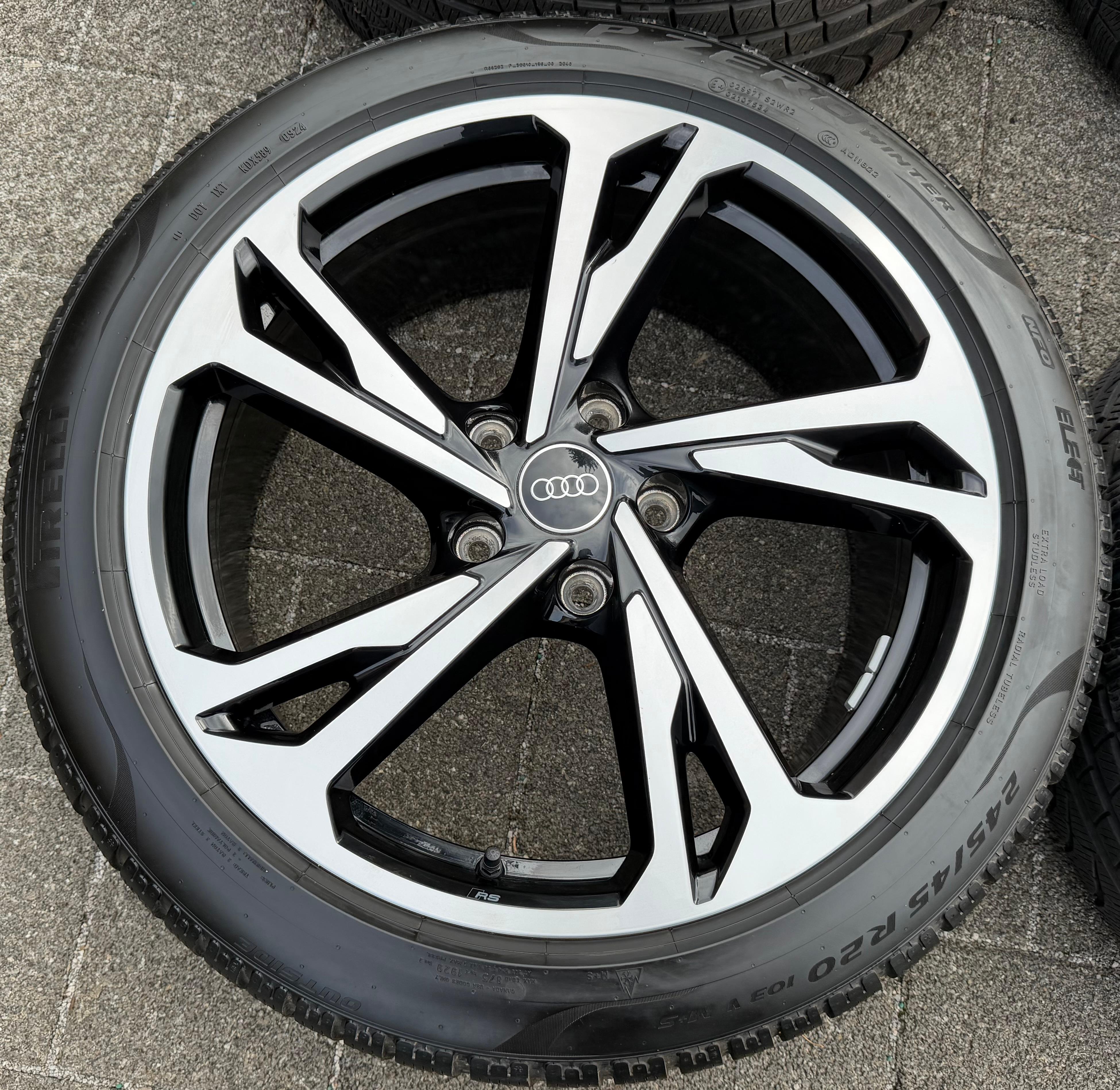 4 ORIGINAL 20" ALU WINTERRÄDER AUDI ETRON E-TRON GT 4J3601025AM 4J3601025AL