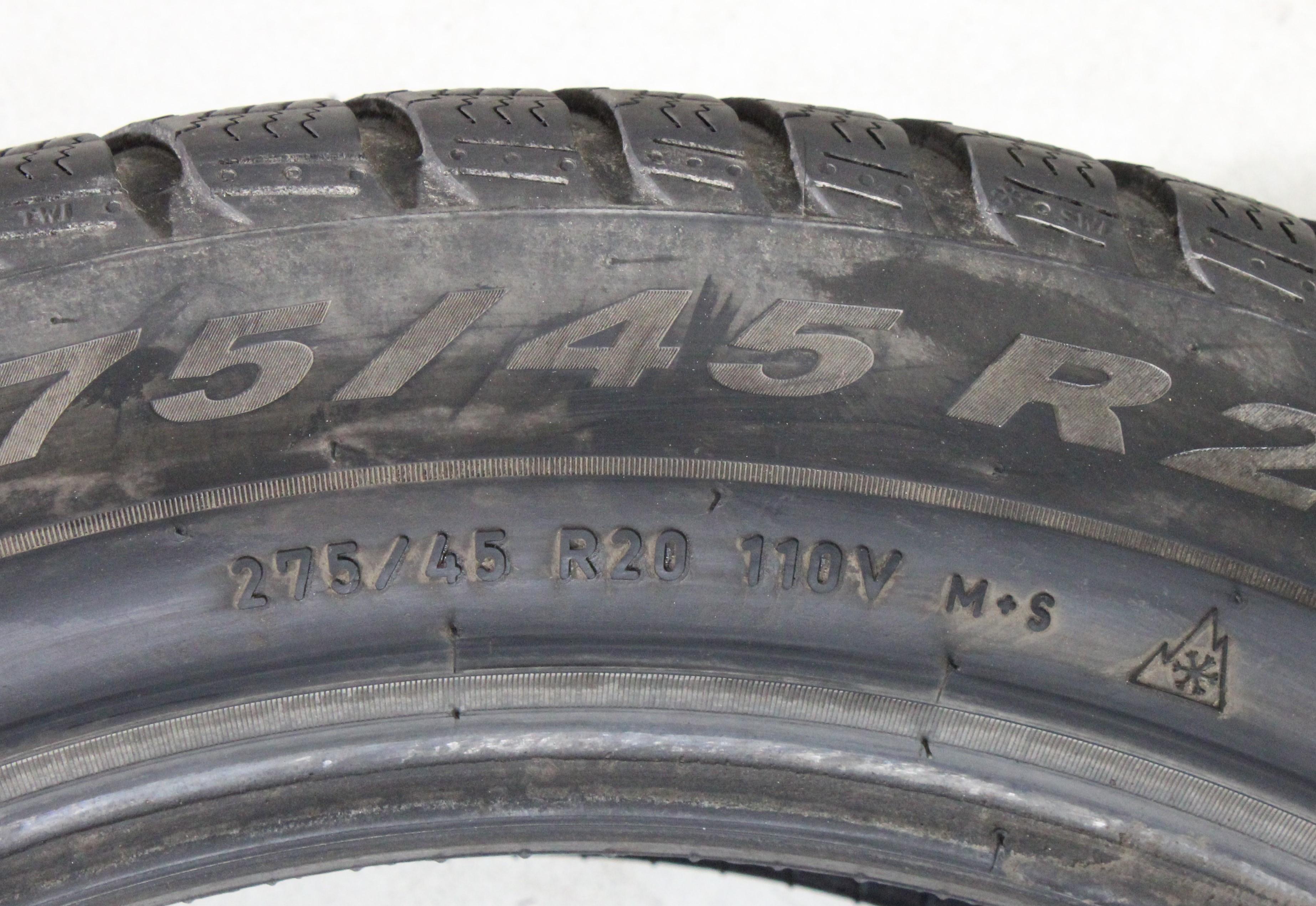 1 x 275/45R20 110V Winterreifen Pirelli Scorpion Winter Runflat 5,5mm 2024 *